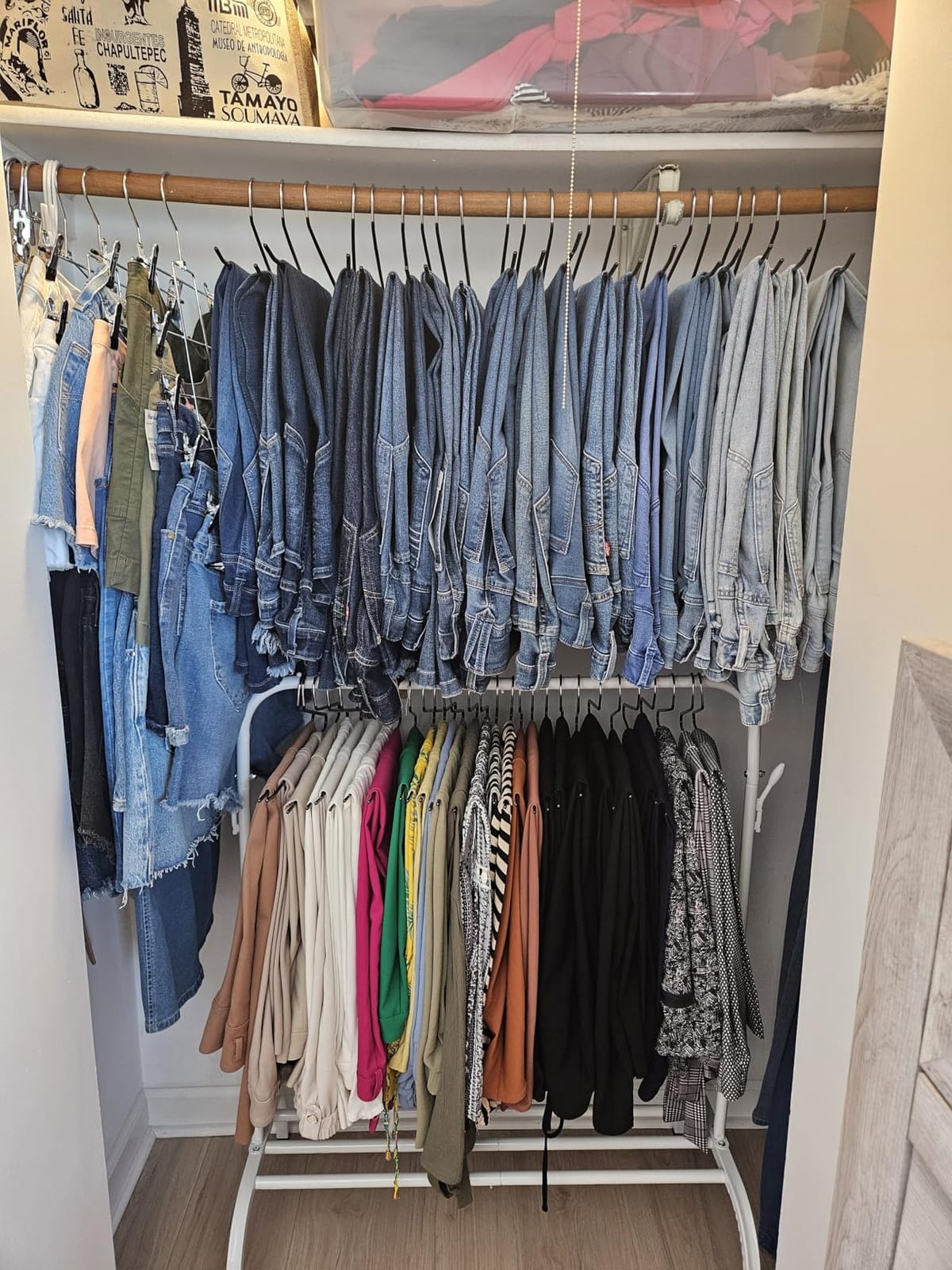 Kids Clothes Rack for Ages 3-6, Montessori Kids Clothing Rack, White | Kids Dress up Rack with Bottom Shelf & Side Hooks, Toddler Wardrobe Rack for Bedroom, Playroom, Nursery & Small Room Storage customer photo 2