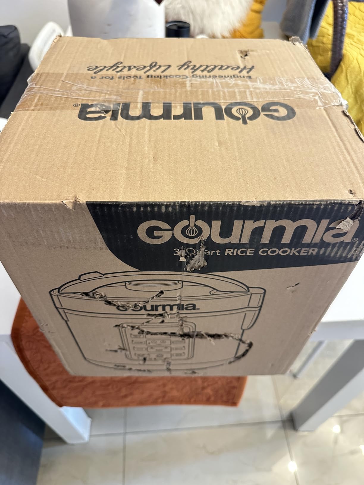 Gourmia Rice Cooker – 10 Cup Uncooked / 20 Cup Cooked, Stainless Steel customer photo 2