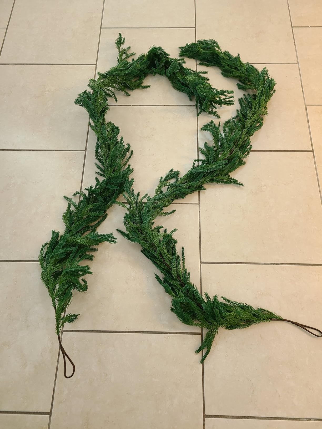 Rowfad 6Ft Cedar Pine Garland for Mantle Christmas Decorations, 1 Set customer photo 2