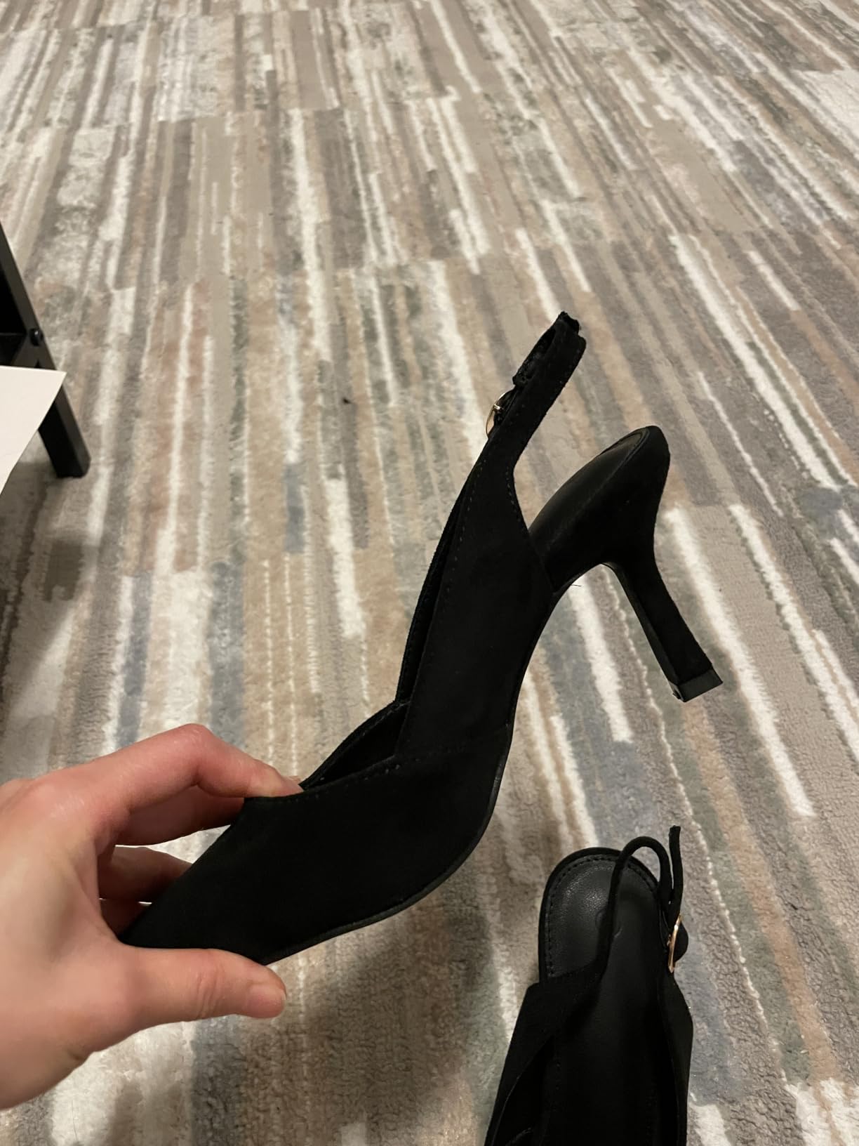 Rilista Women's Slingback Kitten Heels Closed Pointed Toe Backless Wedding Party Dress Pumps Shoes customer photo 1