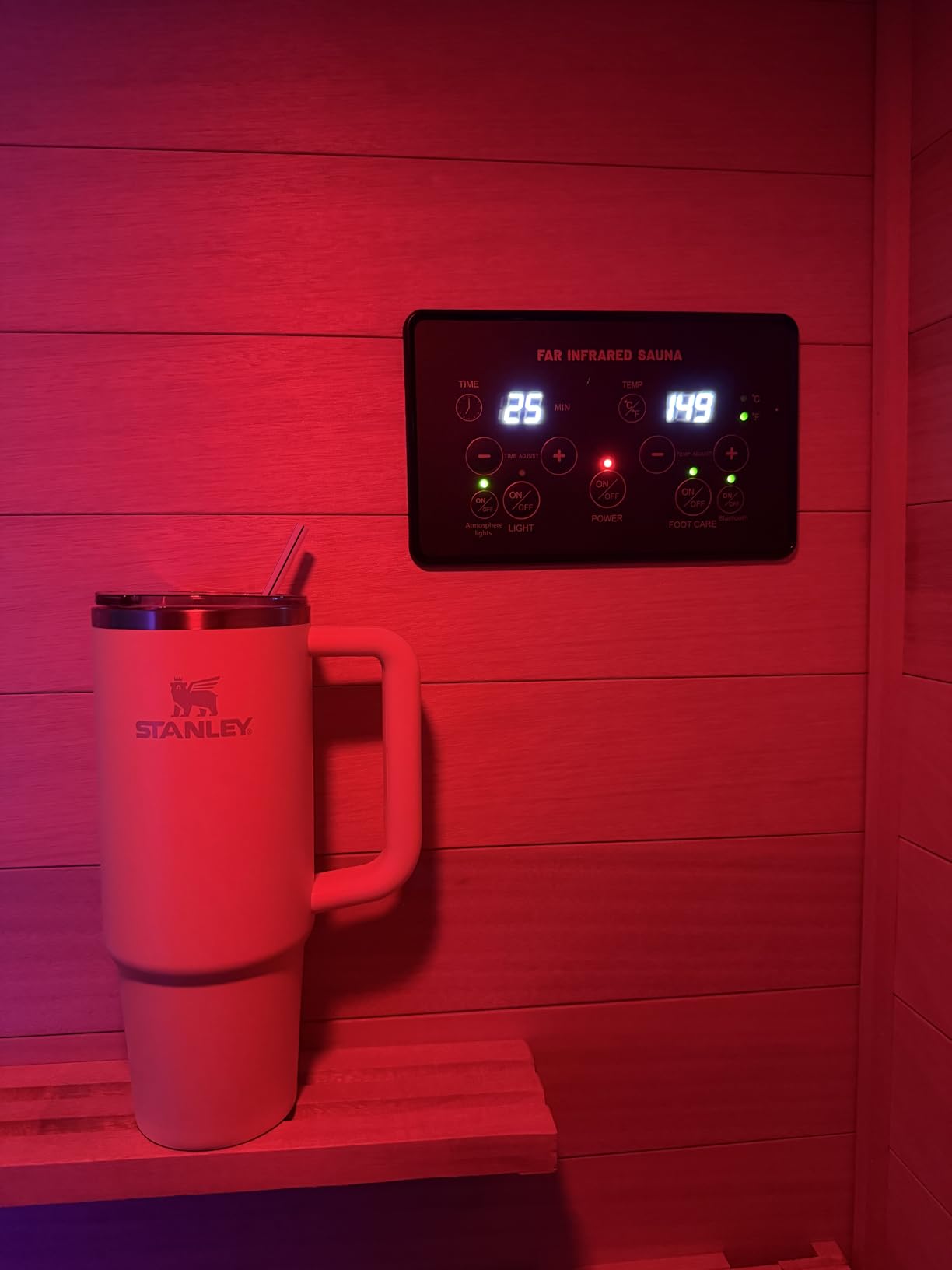 OUTEXER 2 Person Outdoor Sauna Infrared Saunas Dry Sauna Room 1800W 120V customer photo 2
