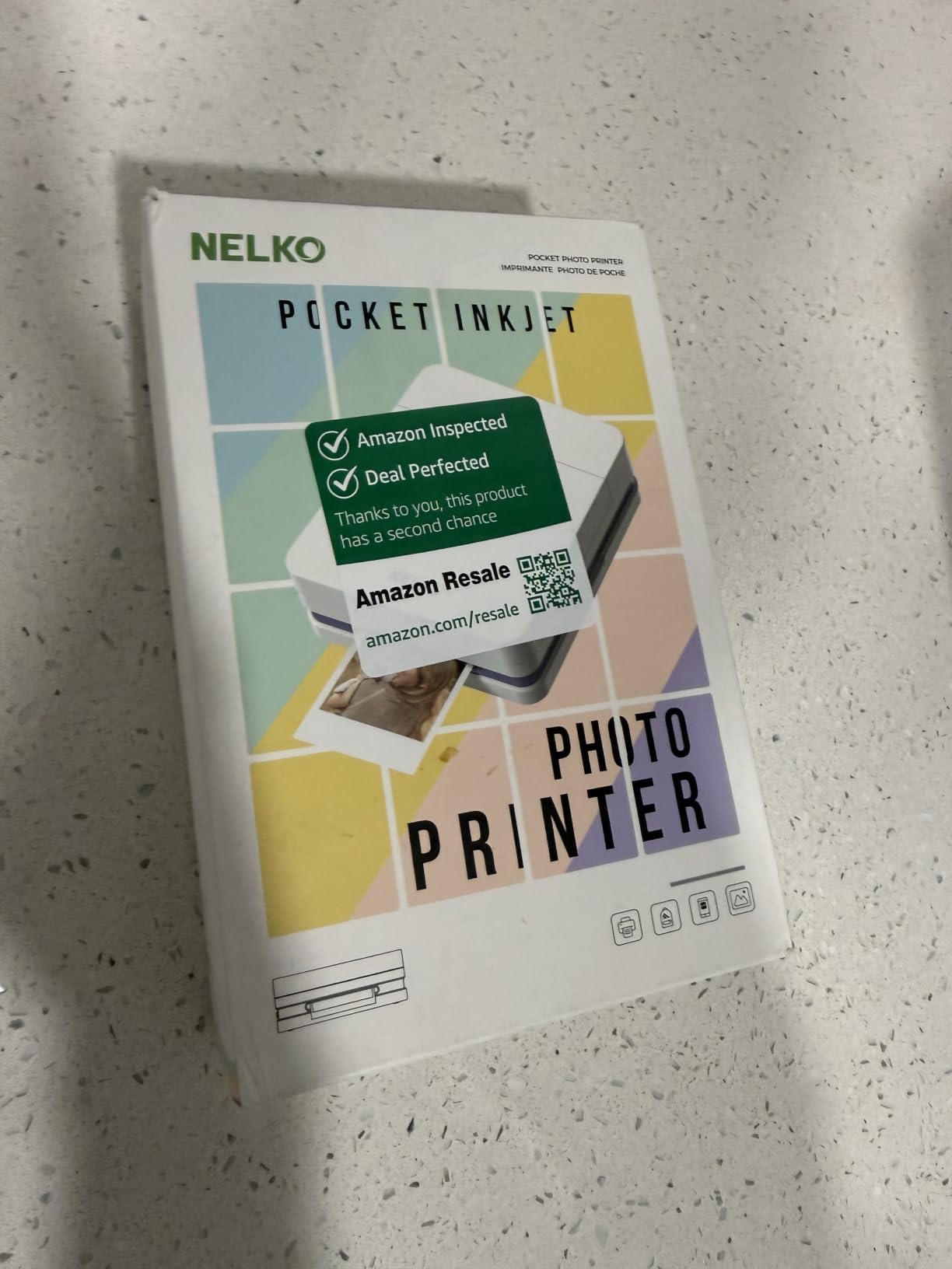 Nelko PP01 Photo Printer, 2x3 Portable Photo Printer, Mini Printer, White customer photo 2