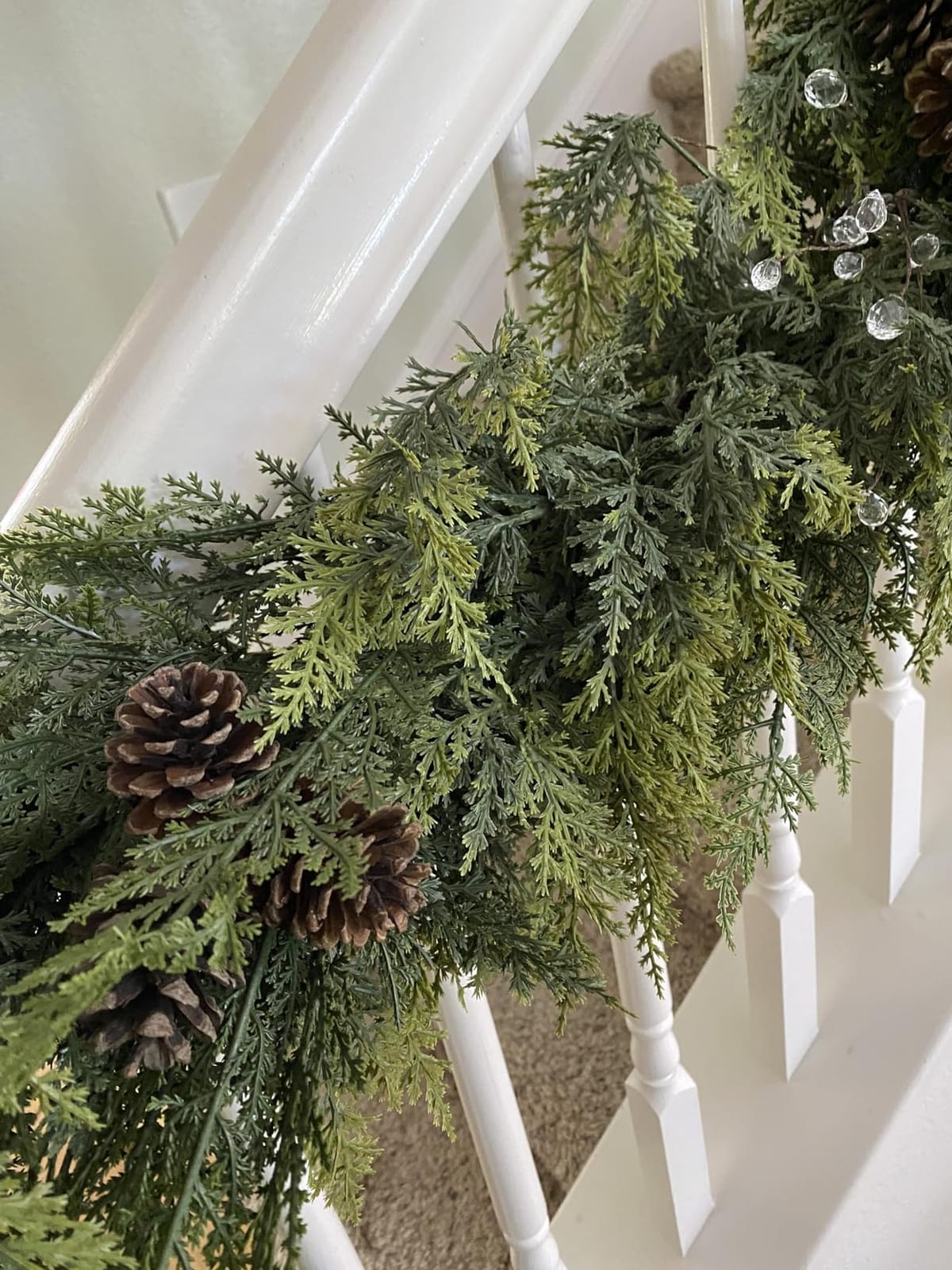 9FT Christmas Cedar Garland Real Touch Greenery for Mantle Decor customer photo 2