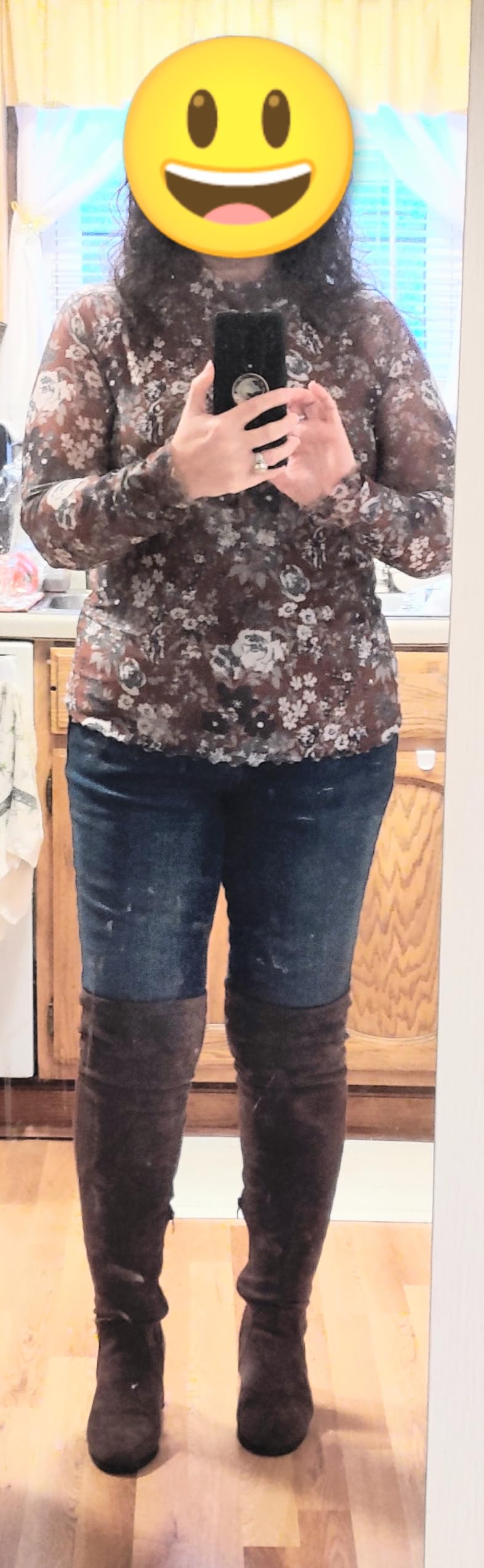 Vipost Wide Calf Suede Over The Knee Thigh High Boots Plus Size Fall Boots customer photo 2