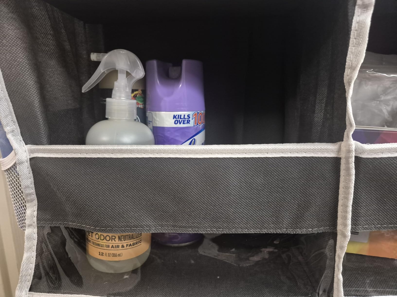 Over The Door Organizer 6 Tiers, Extra Large Behind Door Storage of 12 Compartments, 80 lbs Weight Capacity customer photo 1