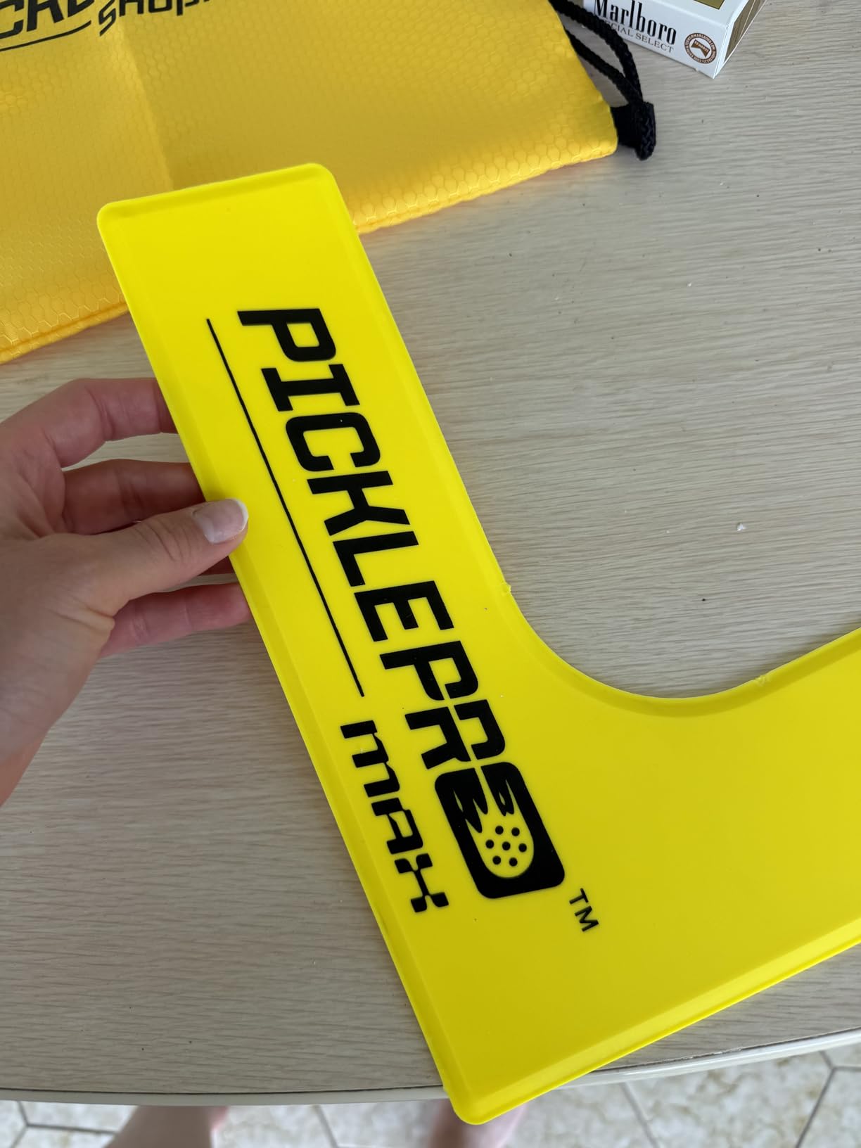 PicklePro CourtMark Pickleball Court Marking Kit with Carry Bag - Portable Pickleball Court Lines & Markers - 12-Piece Non-Slip PVC Lines Kit for Indoor & Outdoor Temporary Courts customer photo 1