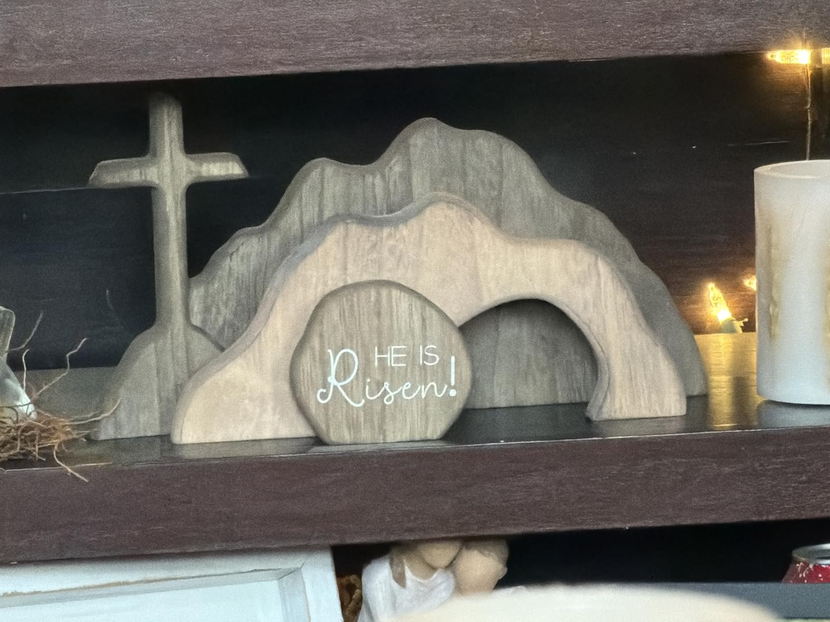 FESTGLOX Wooden Nativity Set Indoor, 13Pcs Small Christmas Nativity Scene customer photo 2