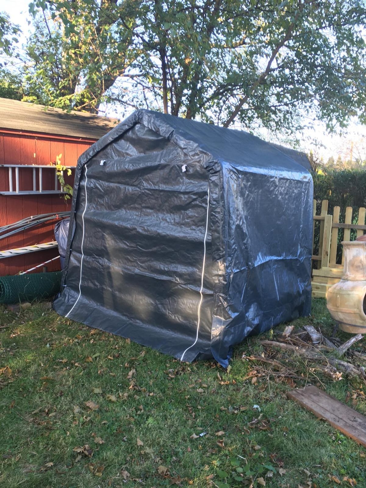 Quictent 8x10FT Carport Shelter Storage Shed with Roll-Up Door&Vents customer photo 2