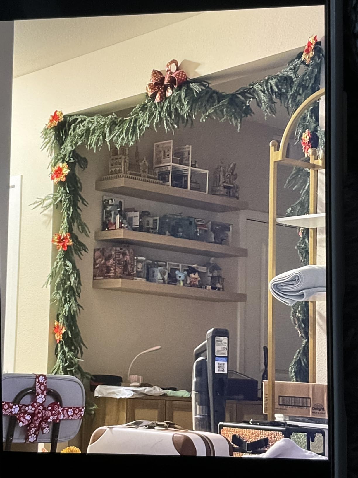 6Ft 2Pcs Artificial Norfolk Pine Garland, Real Touch Faux Greenery for Fireplace Mantel Staircase Wall, Christmas Hanging Indoor Outdoor Decor customer photo 1