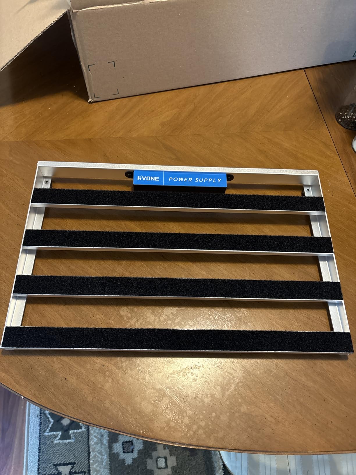 RVONE Extra Large Guitar Pedal Board with Built-in Power Supply | 24.02×12.6