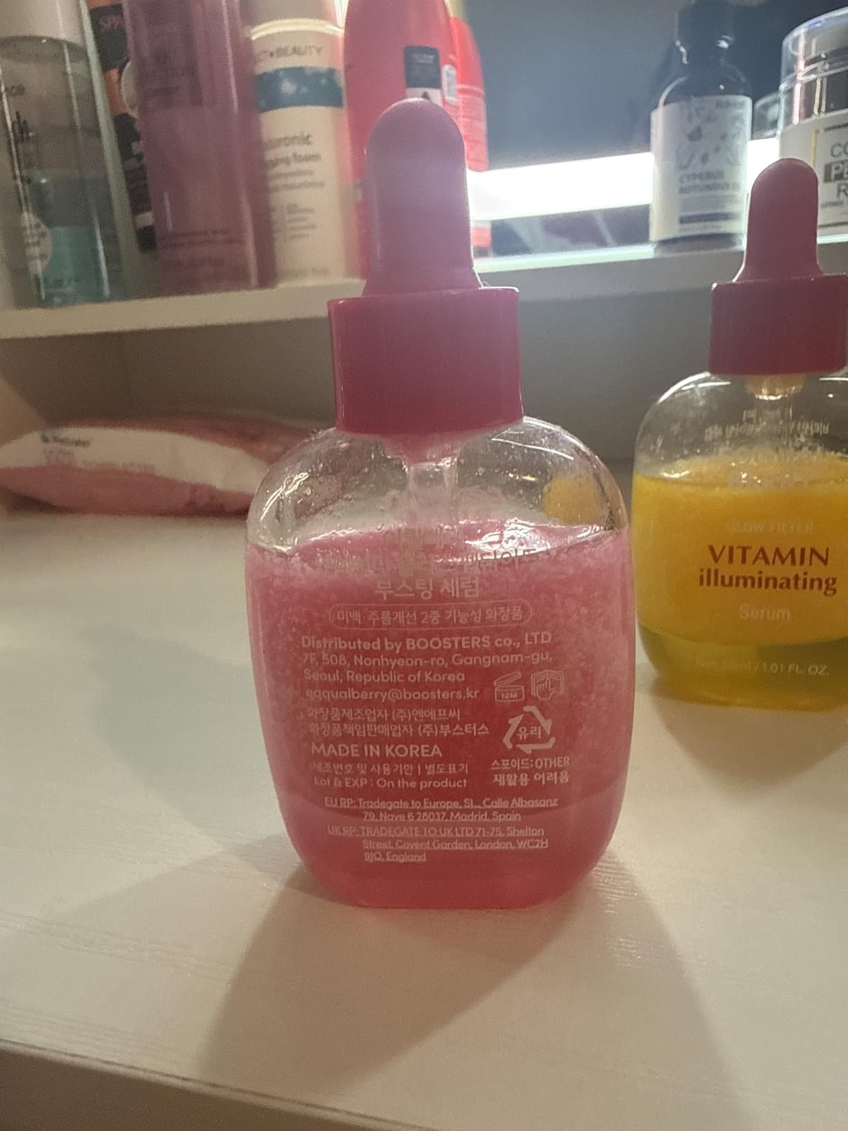 EQQUALBERRY NAD+ Peptide Boosting Serum | 14 Peptide Serum for Face, Neck & Body | Vegan Collagen & Pink Serum for Anti-Aging, Firming & Lifting | Korean Skincare (1.01 oz / 30ml) customer photo 2