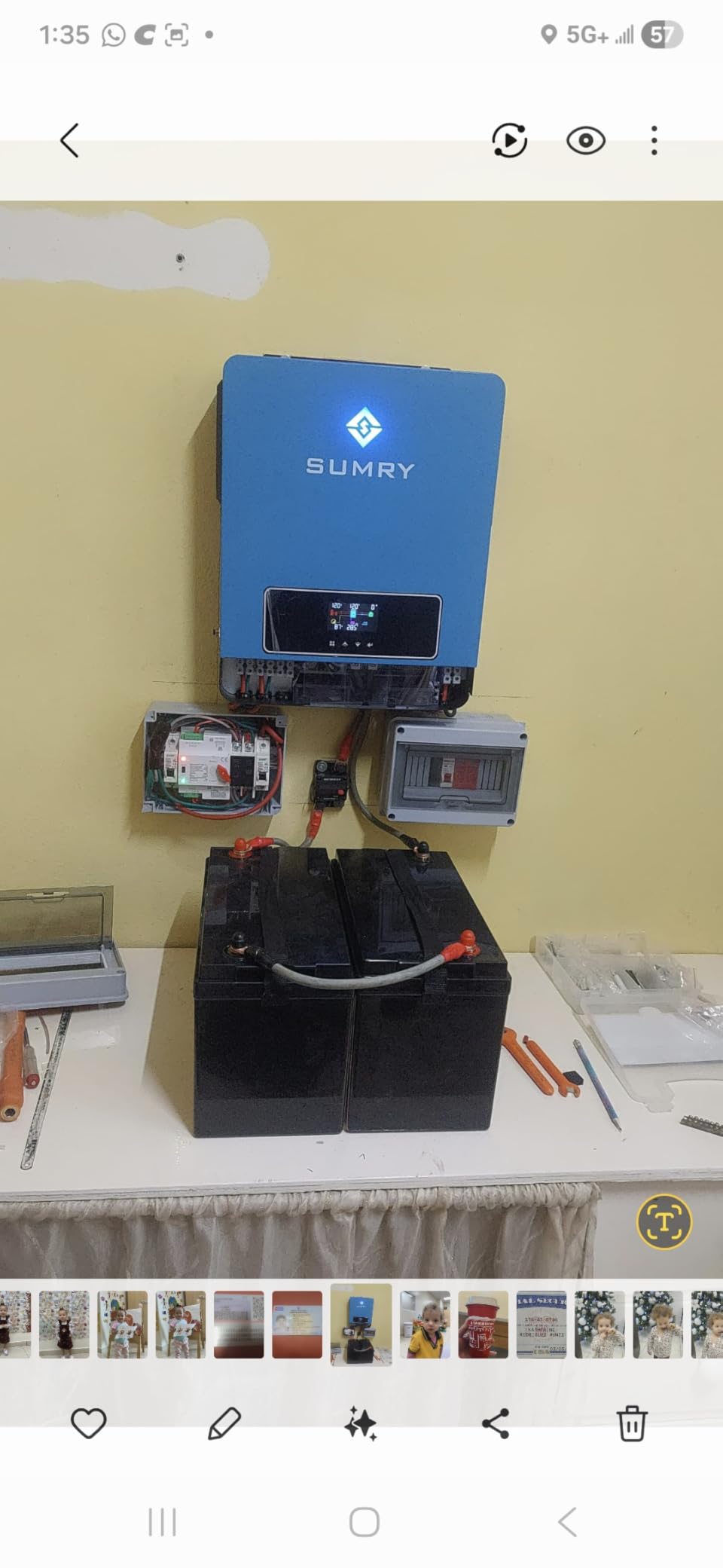 SUMRY Hybrid Solar Inverter Charger 3600W DC24V to AC110V Voltage Converter customer photo 1