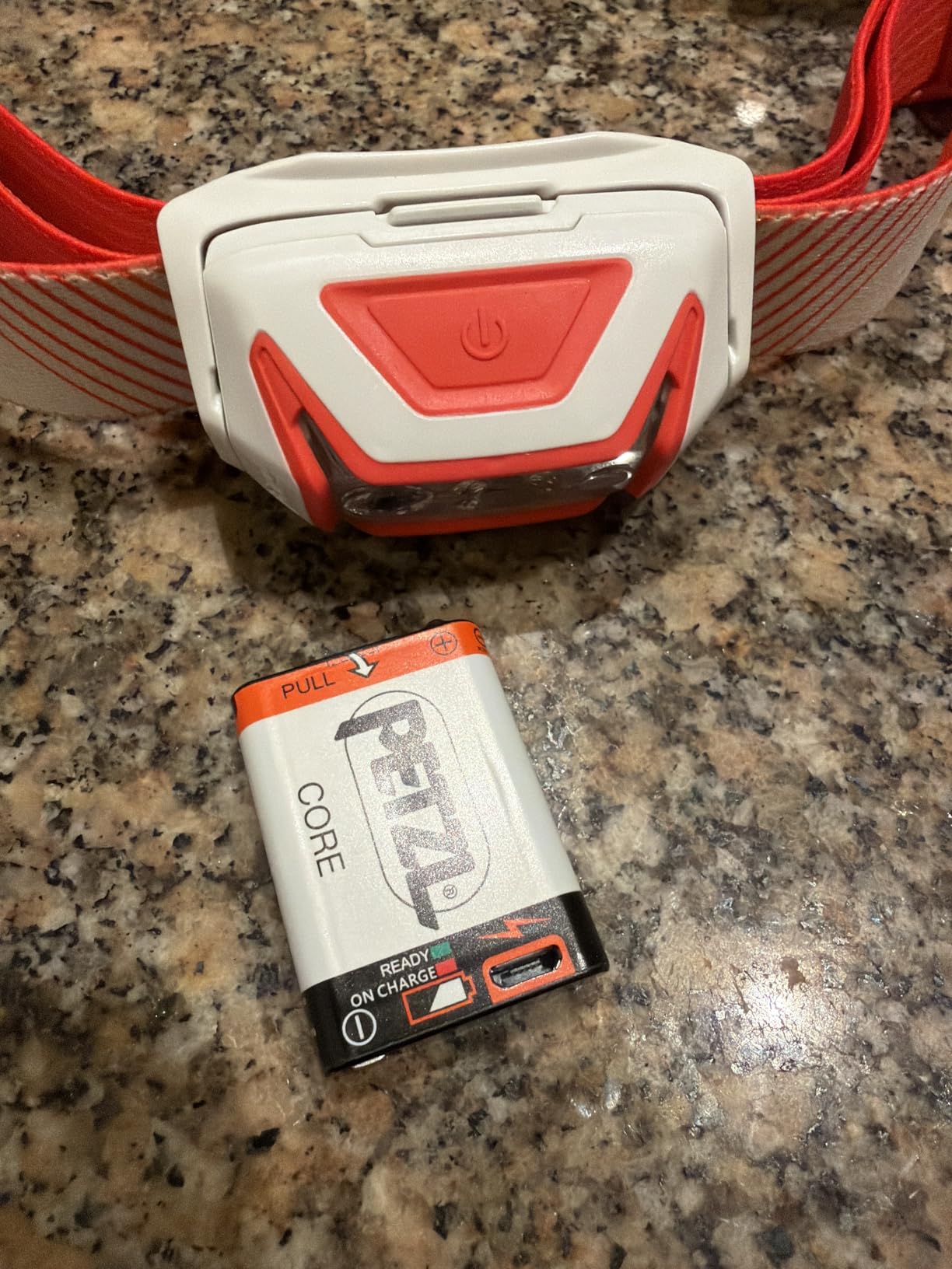 Petzl ACTIK CORE Headlamp - Powerful, Rechargeable 650 Lumen Light - Black customer photo 2