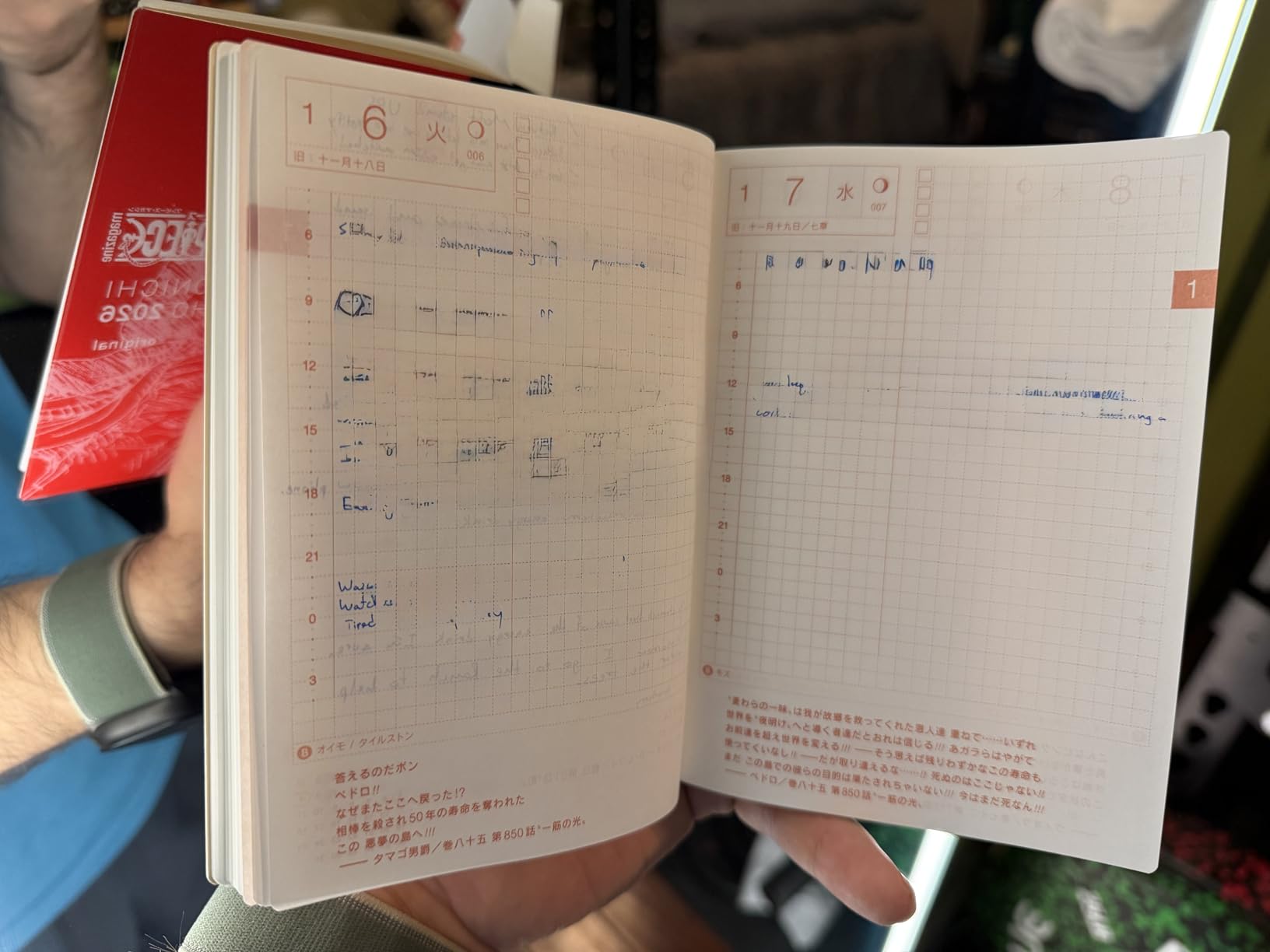 Hobonichi Techo 2026 Original Book – A6, Japanese, Daily, One Piece Edition, Jan Start, Mon Start, Planner customer photo 1