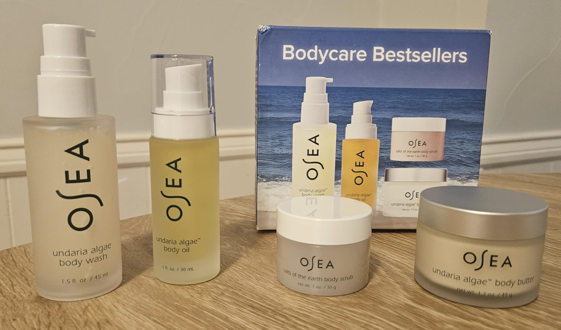 OSEA Bodycare Bestsellers, 4-Piece Travel-friendly Set, Intense Hydration customer photo 2