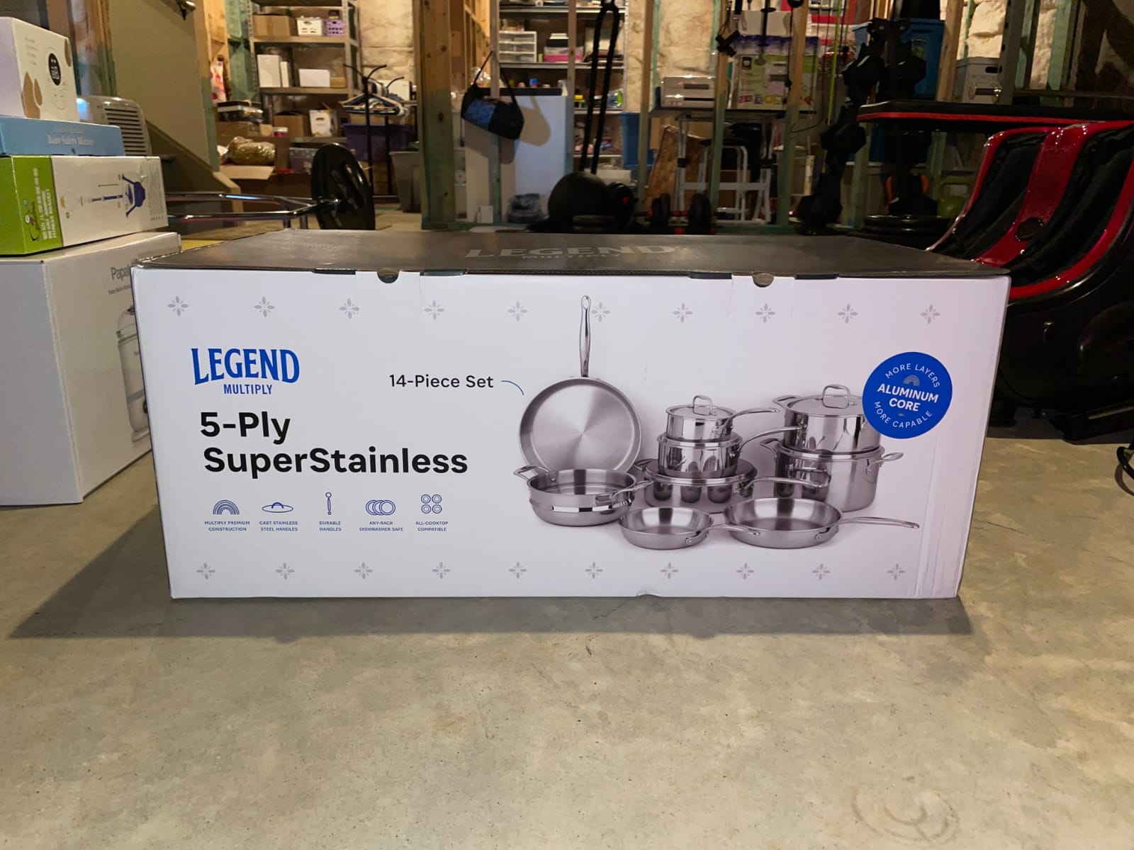 LEGEND COOKWARE 5-Ply Stainless Steel Cookware Set, 7-Piece Pots and Pans Set - Induction Compatible, Oven Safe 800°F - Non-Toxic, No Coatings - Built to Last Generations customer photo 1