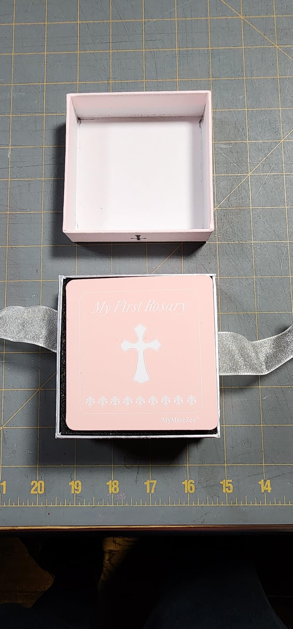 Baptism Gifts for Girl - My First Rosary with Silver-Plated Keepsake Box, Catholic Christening Gift Set, Pink Rosary for Kids, Baptism, First Communion & Baby Dedication Gifts for Girls from Godparent customer photo 1