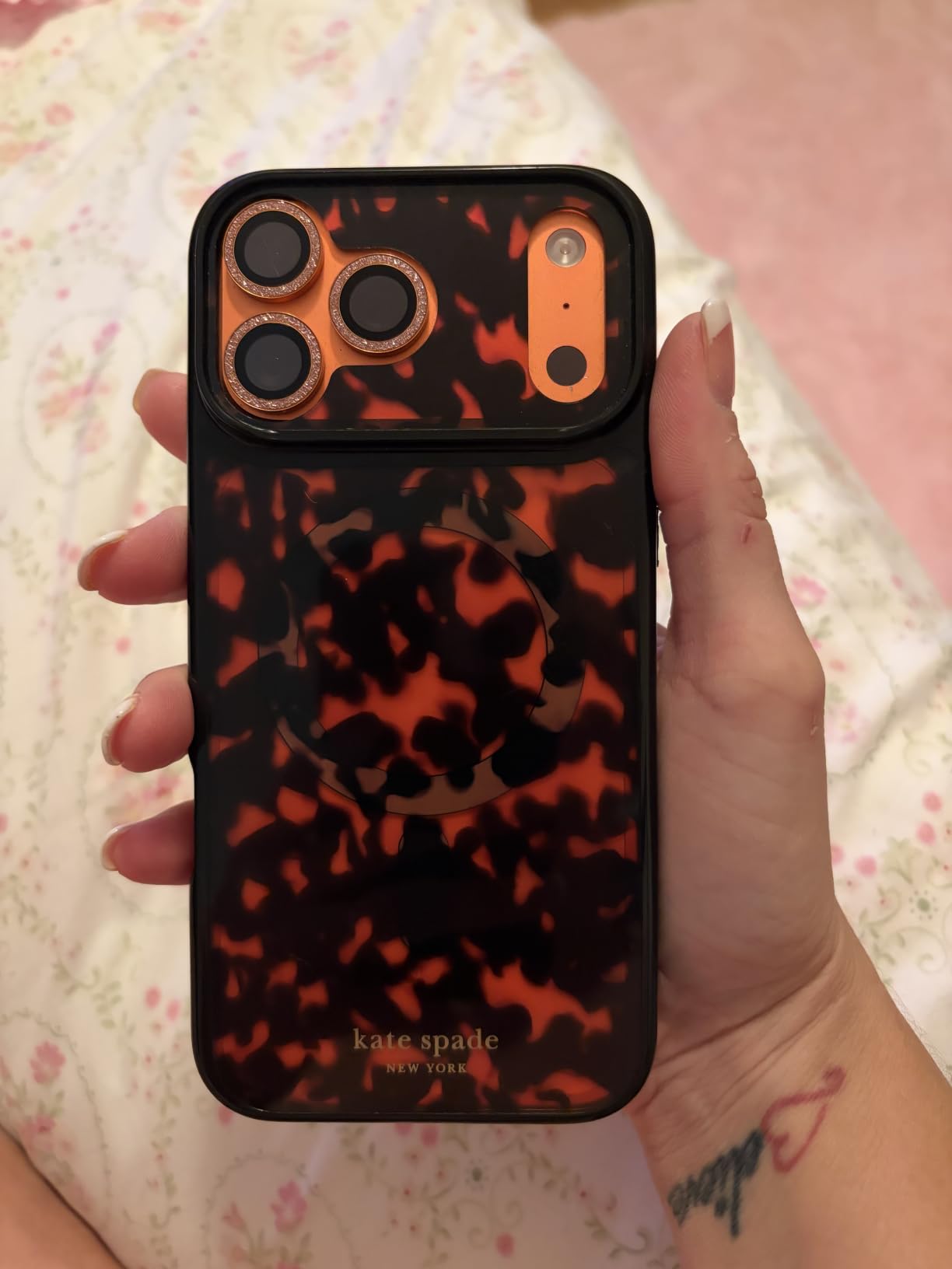 kate spade new york iPhone 17 Pro Max Case - Tortoise | Compatible with MagSafe customer photo 1