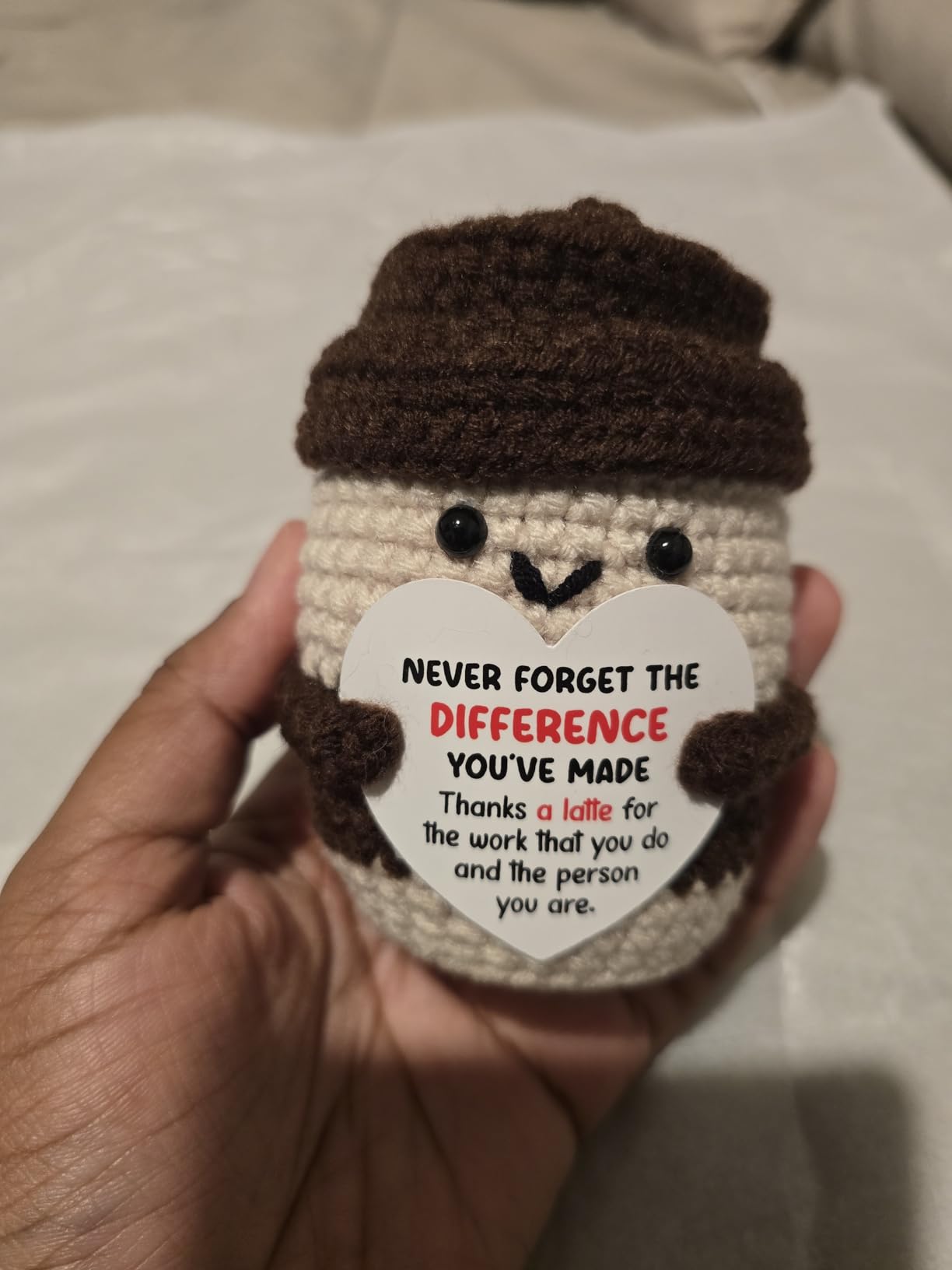 Boss Day Gifts for Men Women Birthday Best Boss Gifts for Male Female | Coffee Lover Leader Manager Supervisor Crochet Coffee Mug Cup Desk Office Decor for Retirement Promotion Leaving Christmas customer photo 2