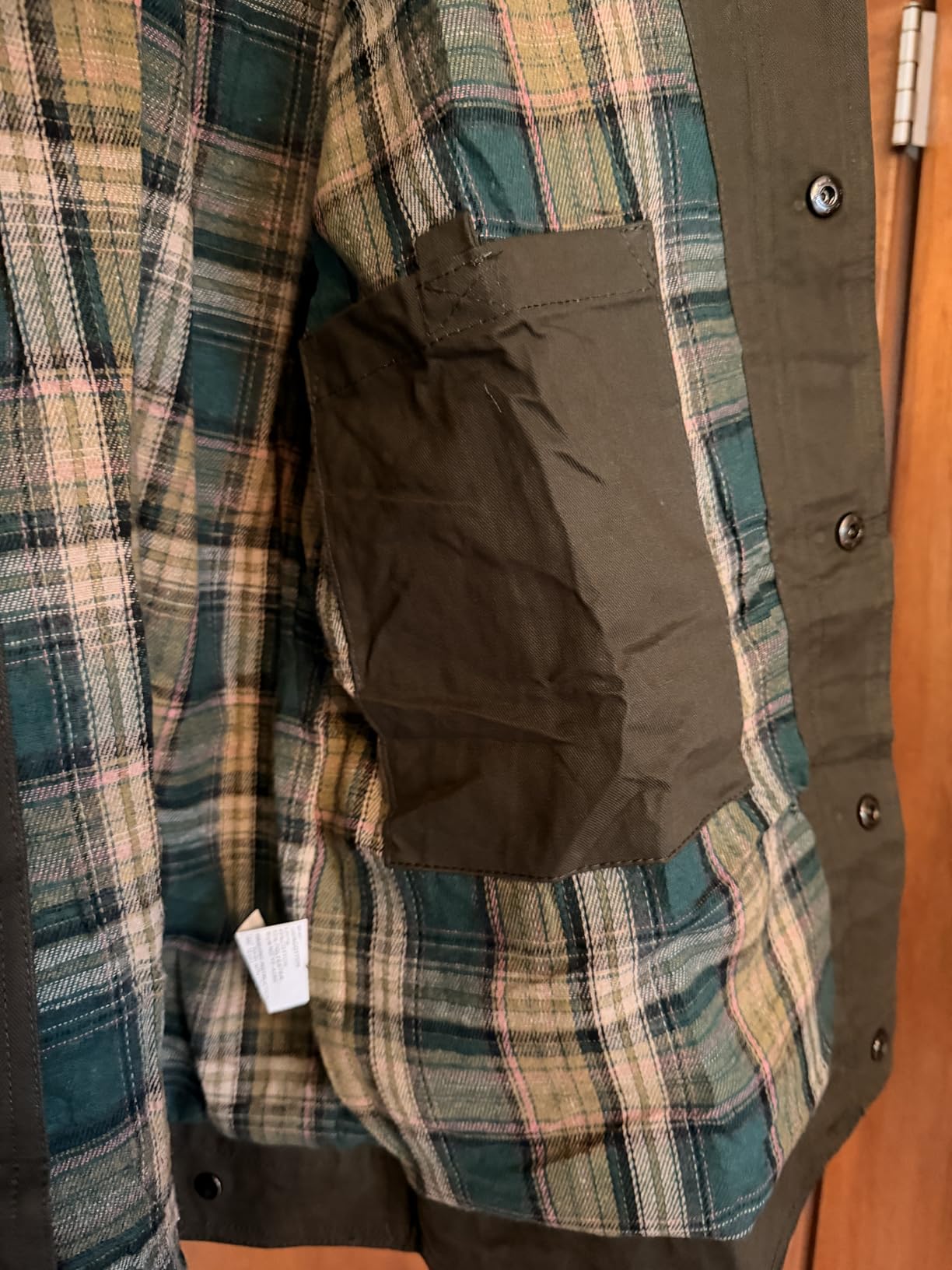 Eisctnd Men's Cotton Canvas Barn Jacket with Corduroy Collar customer photo 1