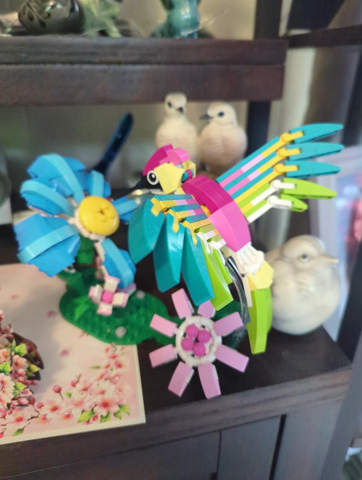 LEGO Creator 3 in 1 Wild Animals: Colorful Hummingbird Building Toy for Girls, Boys, & Kids, Ages 8+ - Build a Bird, Butterfly, or Tropical Fish - Gift Idea for Birthdays - 31384 customer photo 2