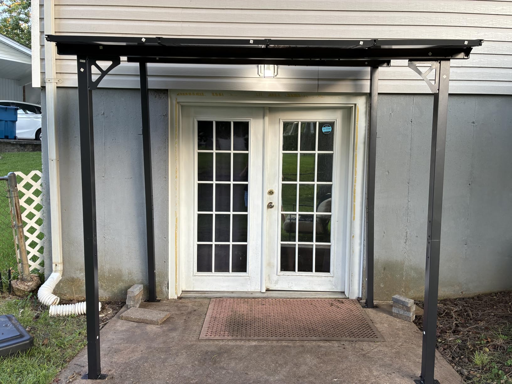Aoxun 20’x10’ Gazebo with Aluminum Frame & Polycarbonate Panel, Black customer photo 1