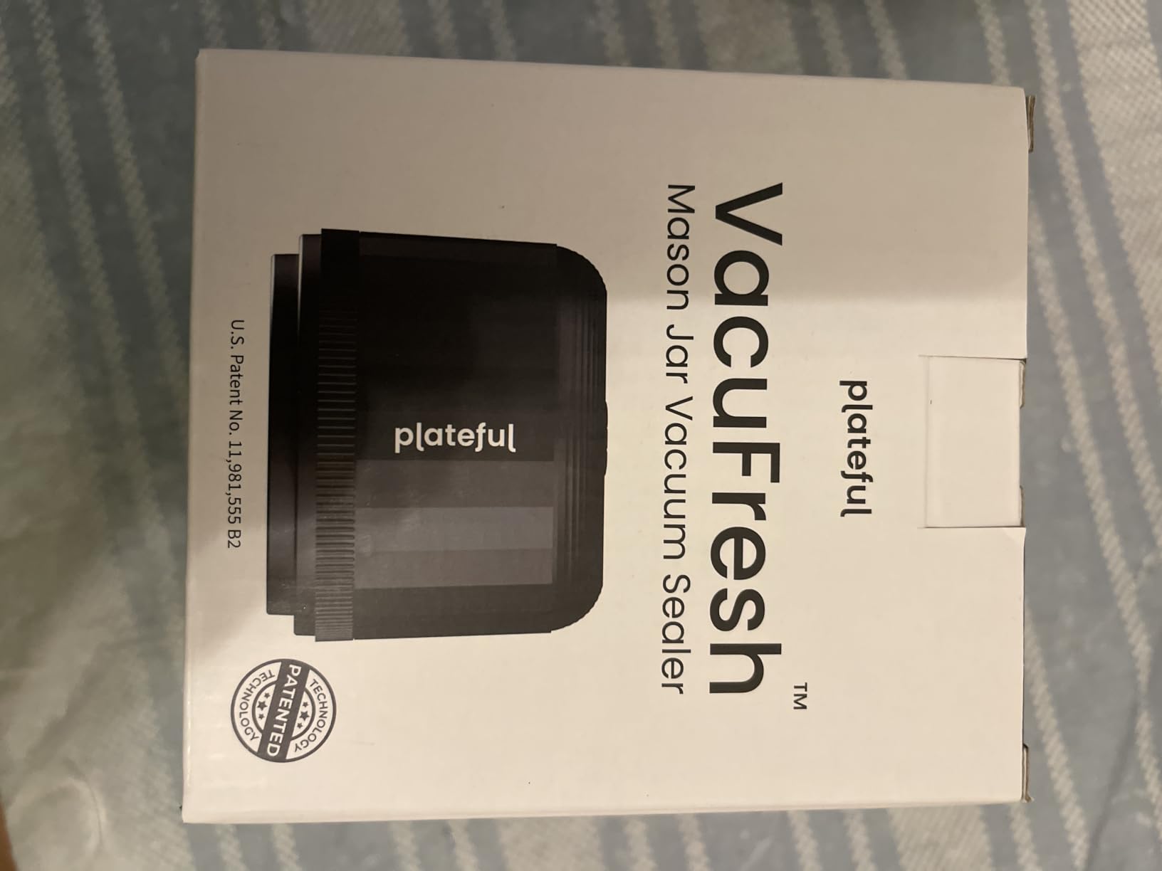 Plateful VacuFresh Vacuum Sealer for Mason Jars, Cordless, 10 Lids Included customer photo 1