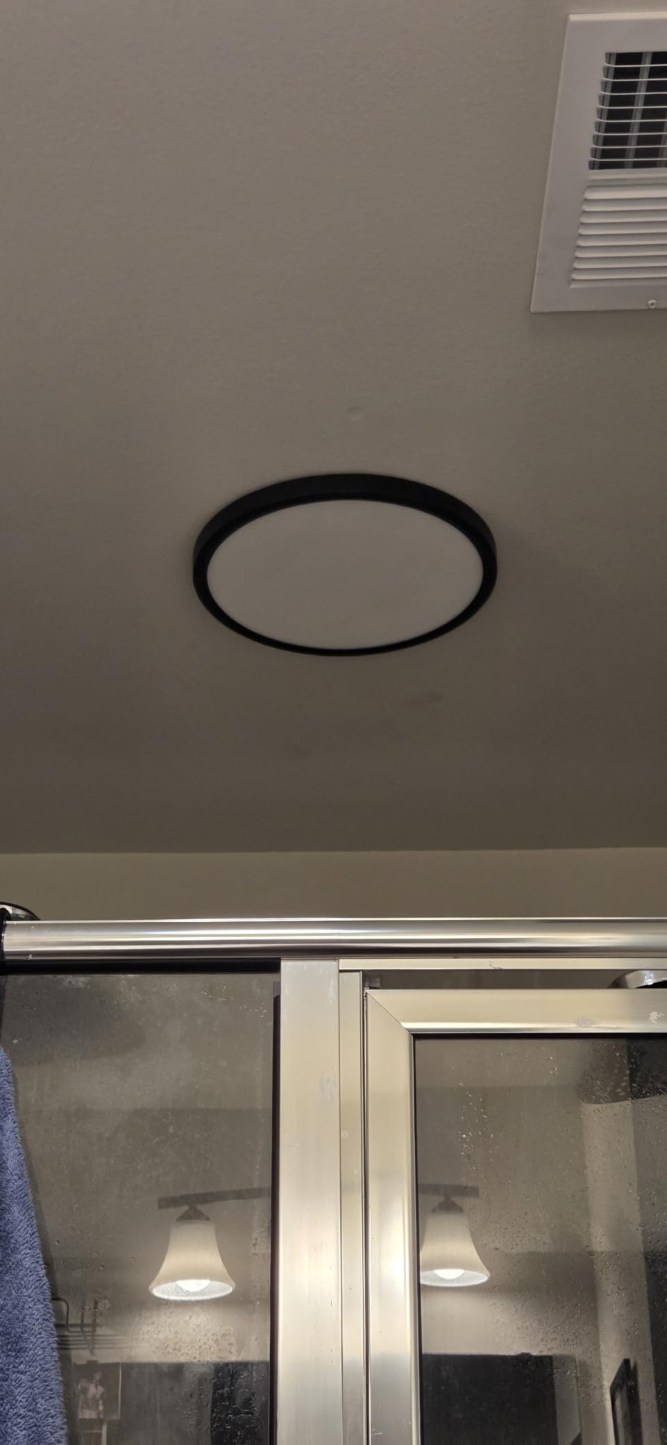 WKONCLDY 5CCT 3000k//3500k/4500k//5000k/6000k Selectable, Dimmable Led Flush Mount Ceiling Light, 20 Inch 5000LM Round Modern Flat Panel,Super Slim for Living Dining Kitchen Bedroom Room customer photo 2