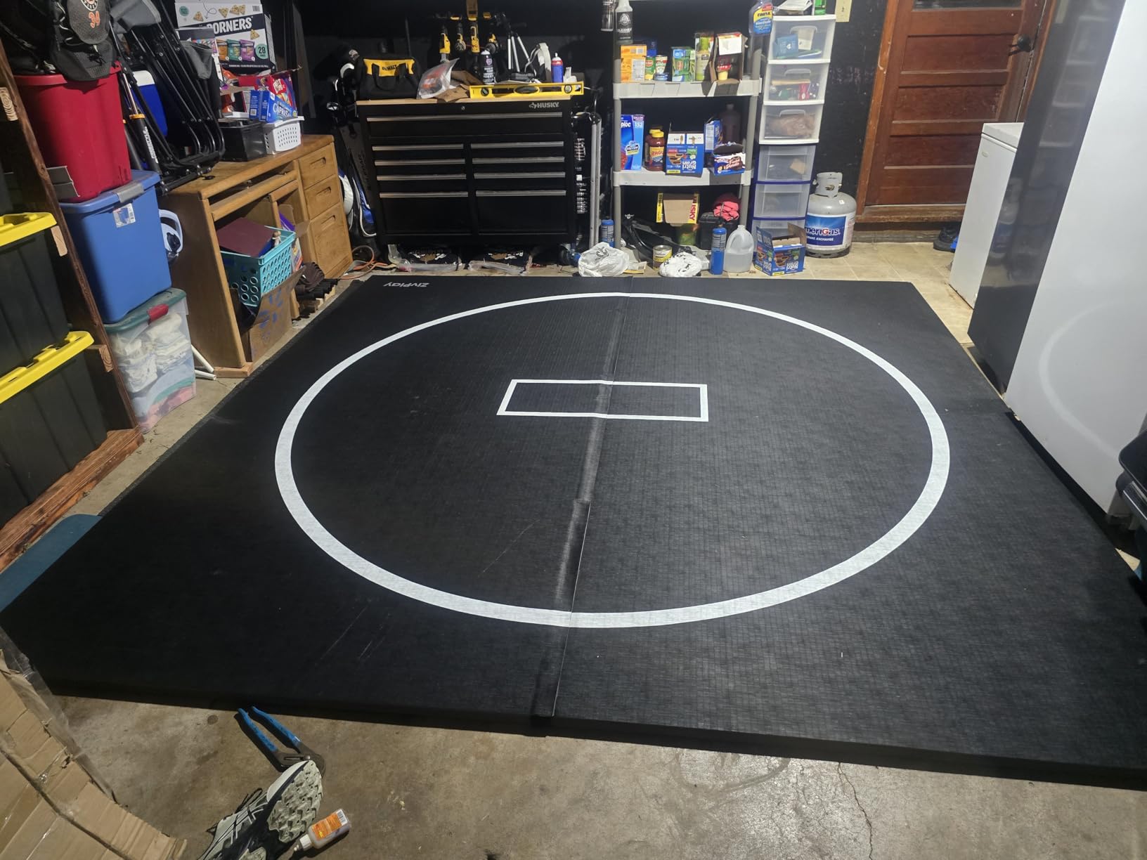Wrestling Mat for Home 10x10 Feet MMA Mat for BJJ Jiu Jitsu Judo Grappling customer photo 1