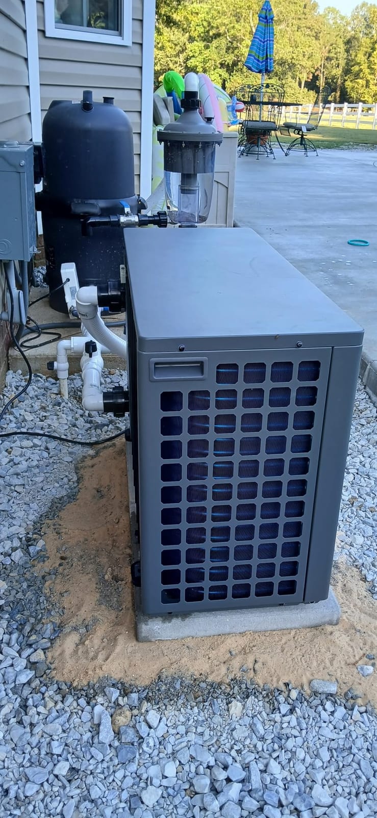 90,000 Btu Inverter Pool Heat Pump for Inground Pools 220V customer photo 1