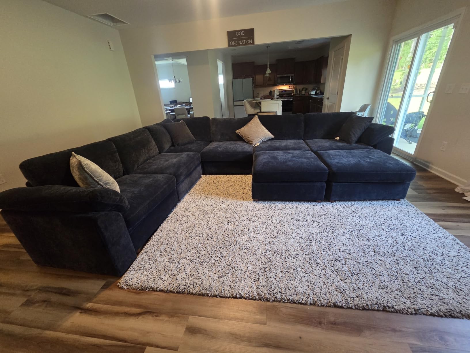 EASE MOOSE Oversized Modular Sectional Sofa, Extra Large U Shape Sectional Cloud Couch,Comfty Deep Modular Sofa with Ottoman customer photo 2