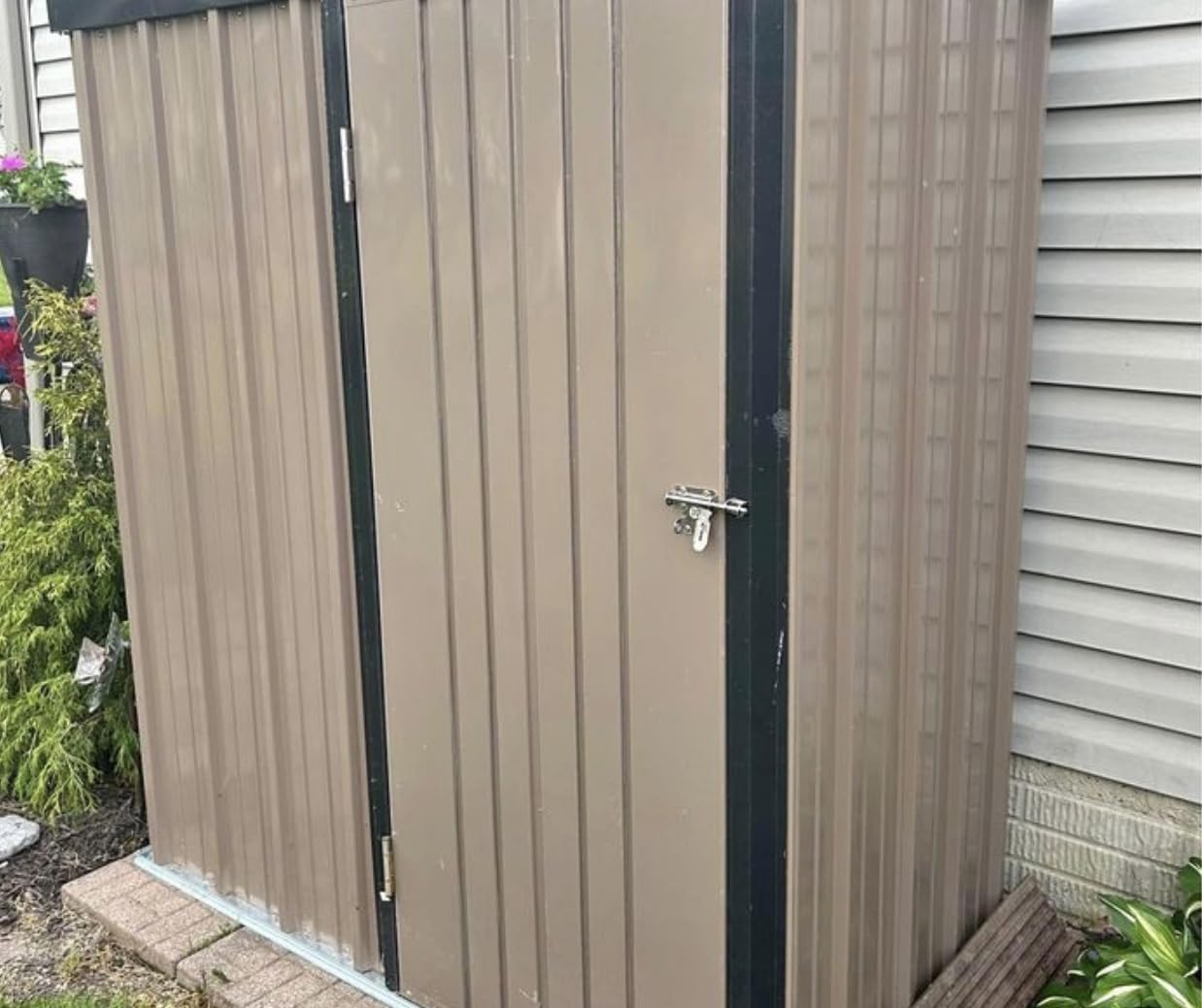 Metal Storage Shed,Outdoor Storage Building 10x14,Large Backyard Sheds with Lockable Doors,Waterproof Outside Storage Shed customer photo 1
