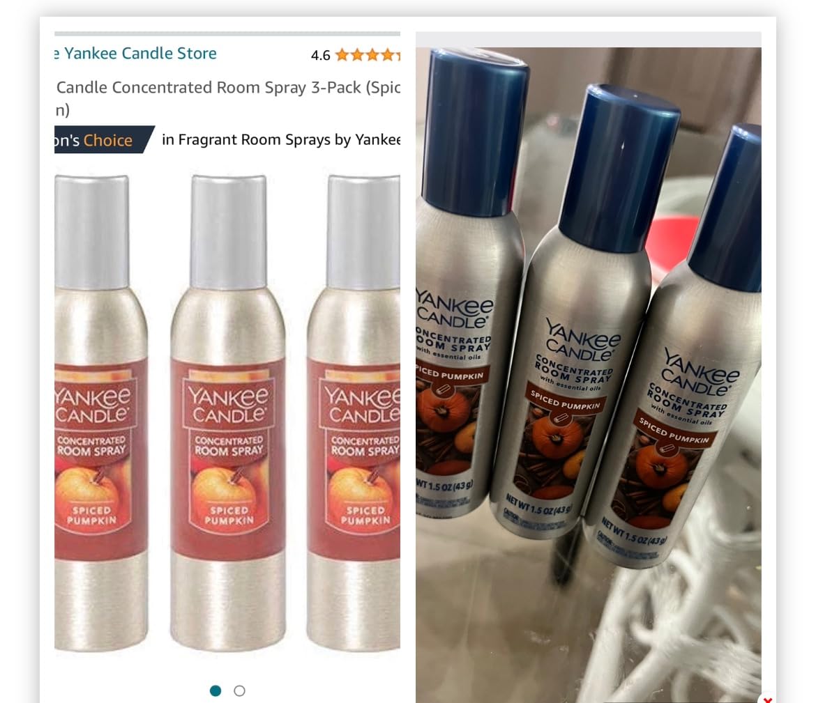 Yankee Candle Room Spray Mystery Box – 4 Pack Assorted Scents – Long Lasting Home & Car Air Freshener, Odor Eliminator, Room Deodorizer, 1.5 oz Each (4 Sprays Total) customer photo 2