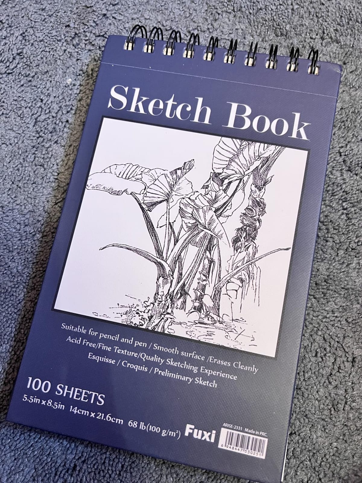 Fuxi Small Mixed Media Sketchbook, 2-Pack - 5.5