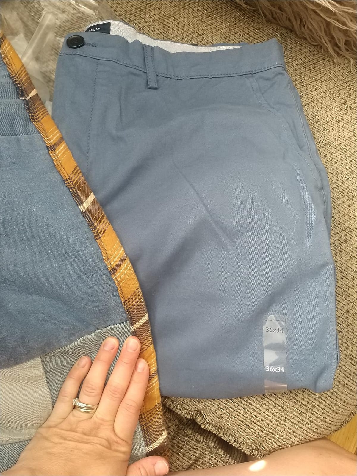 Tommy Hilfiger Men's Stretch Cotton Chino Pants in Custom Fit customer photo 1