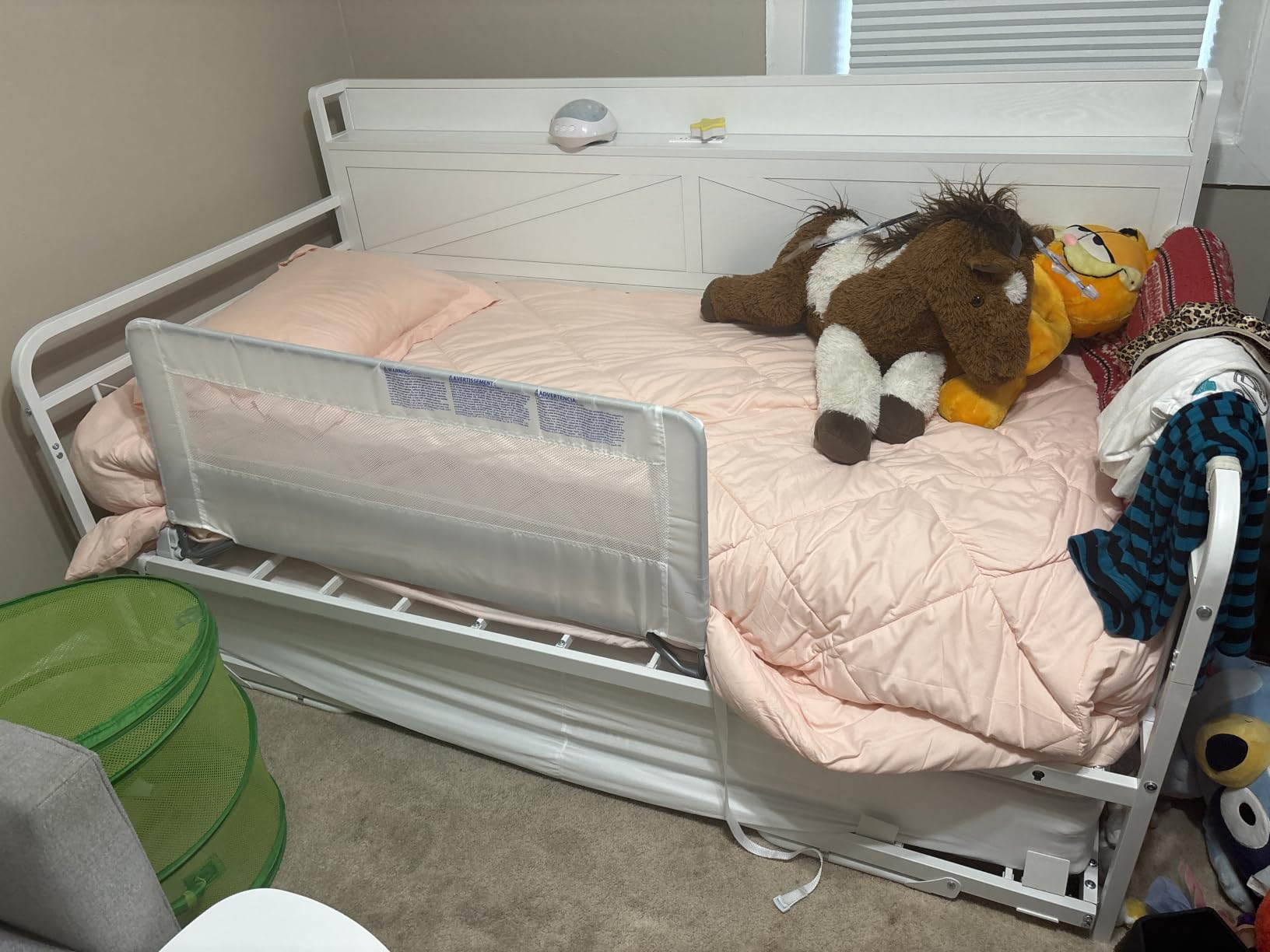 LIKIMIO Twin Daybed with Pop Up Trundle & Charging Station & Storage Shelf customer photo 1