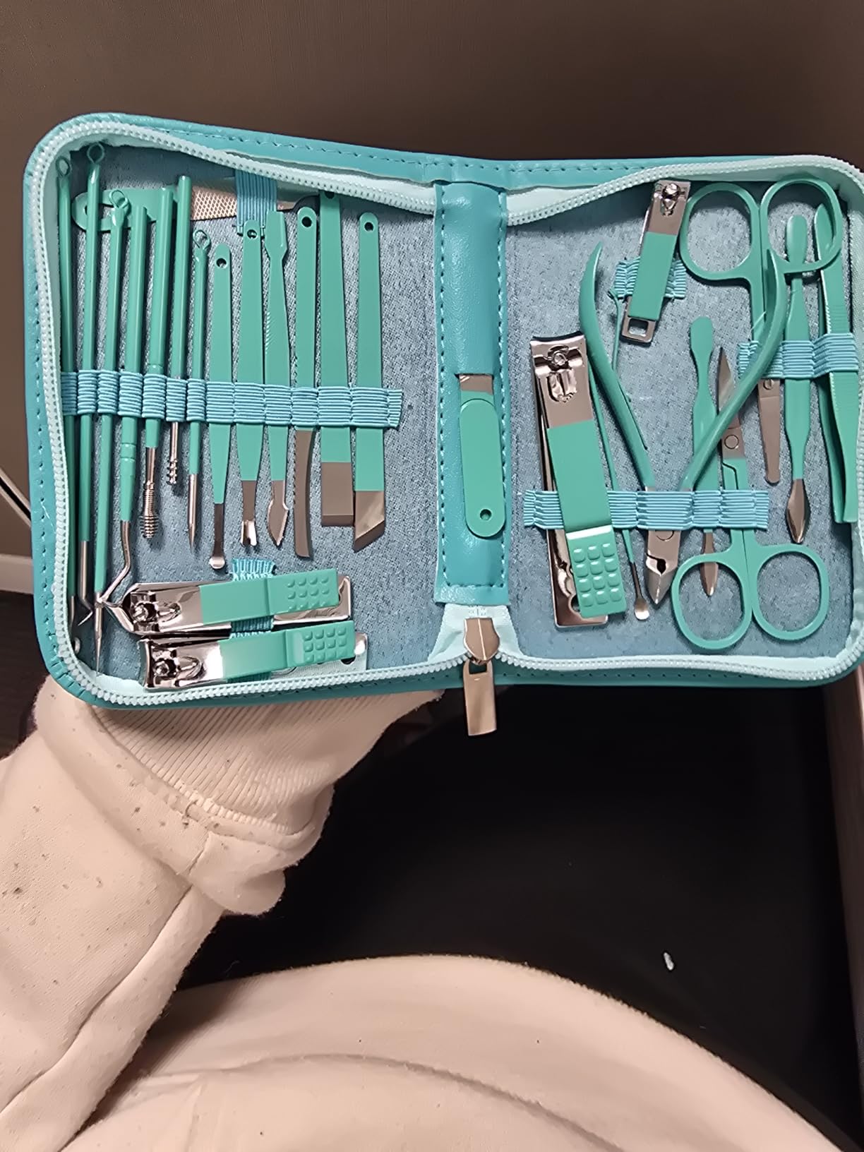MINKINH 26-Piece Manicure Set for Women, Pink At-Home Nail Care Kit customer photo 2