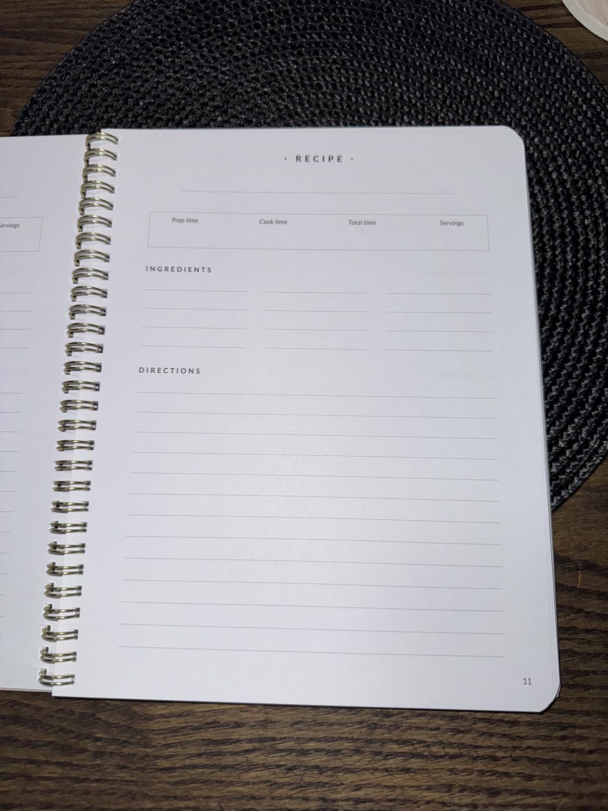 Aesthetic Recipe Book for 100+ Cherished Meals - Blank Cookbook to Write In | Spacious 8.25 X 10 Inch Notebook to Write in Your Own Recipes - Beautiful Pages for Seamless Homemade Dish Planning customer photo 1