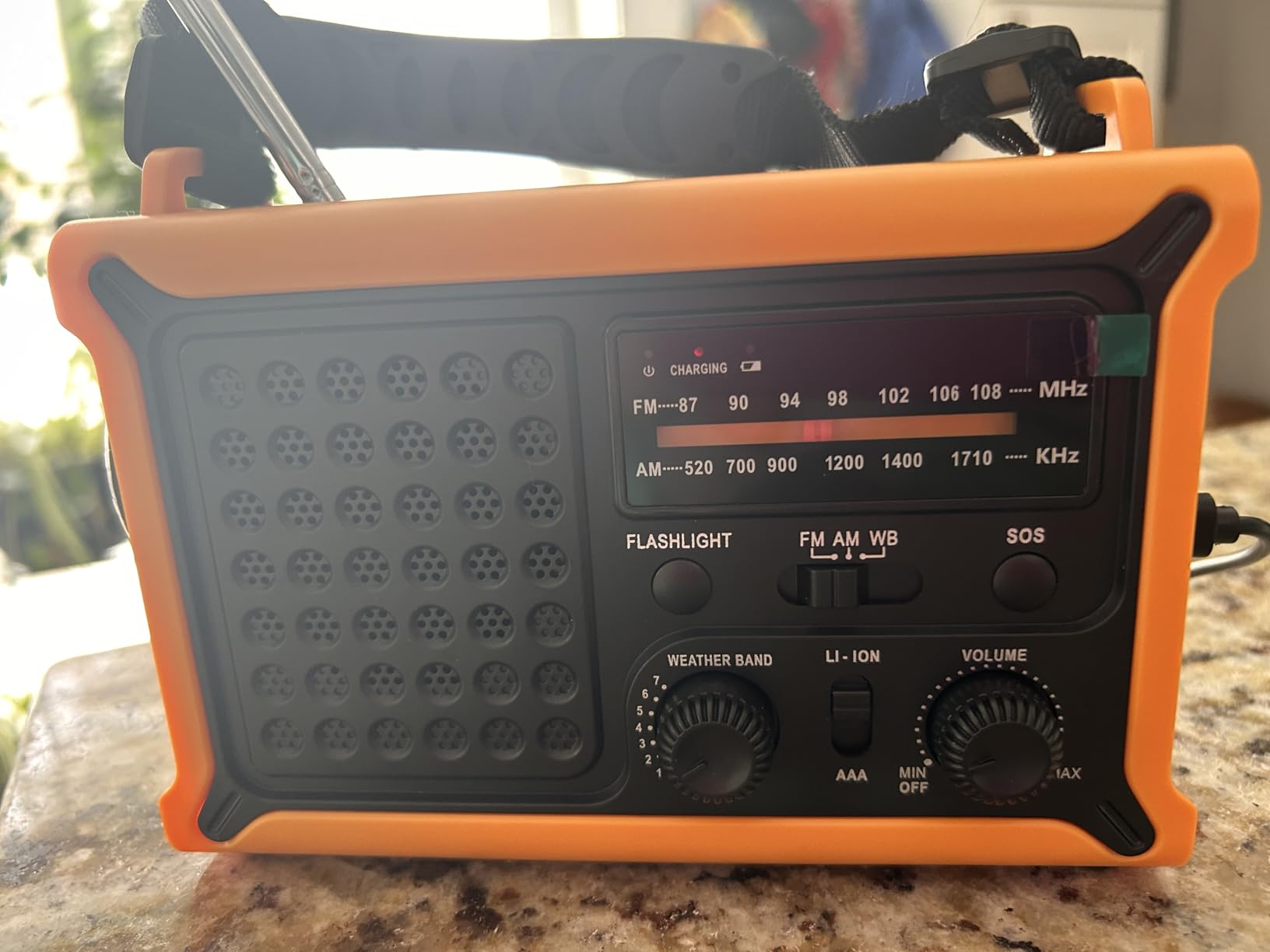 Mesqool Emergency Weather Radio NOAA Alert with Battery Backup 12000mAh customer photo 1