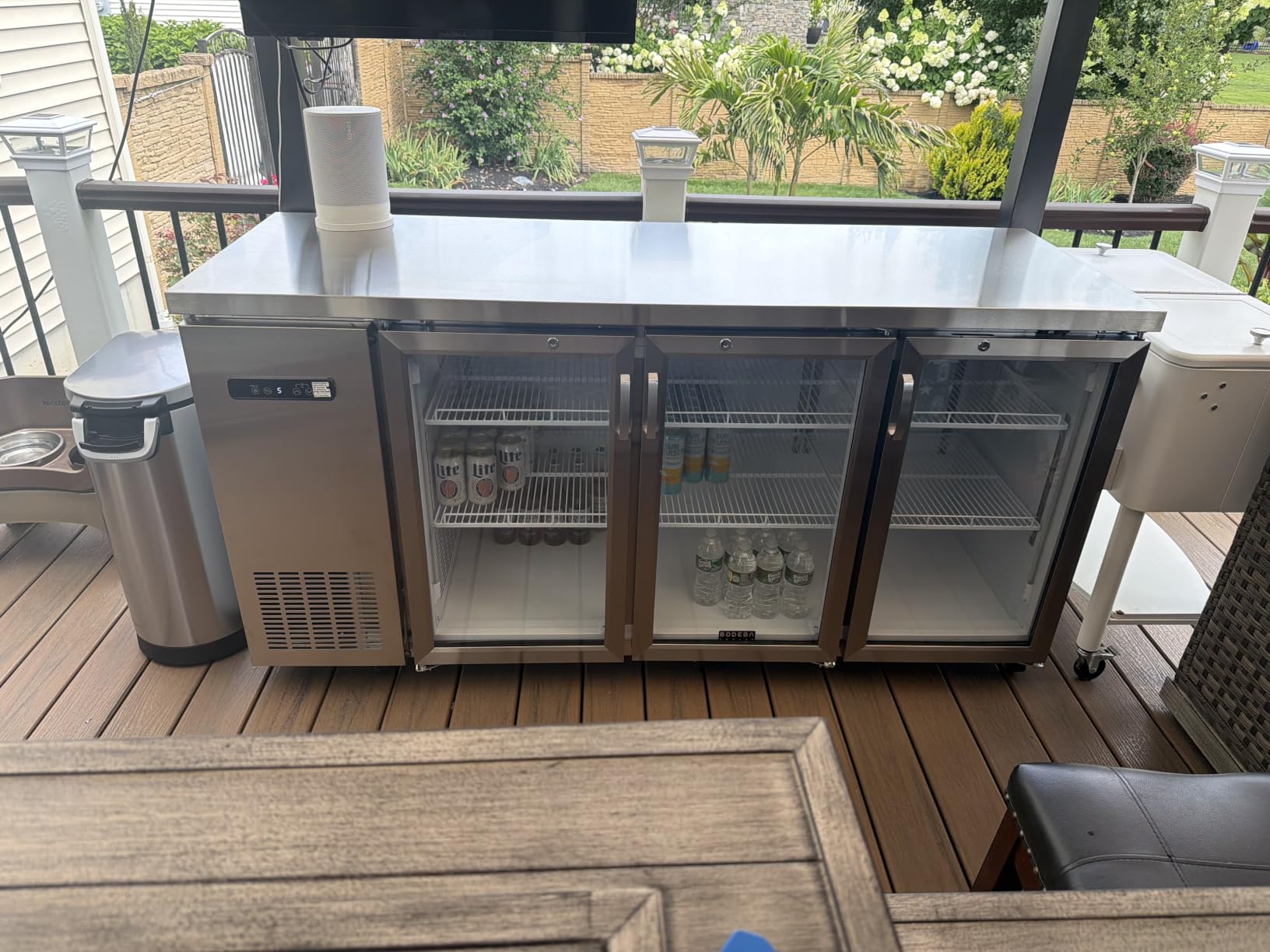 Commercial Back Bar Cooler, 12 CuFt Stainless Steel Beverage Refrigerator customer photo 2