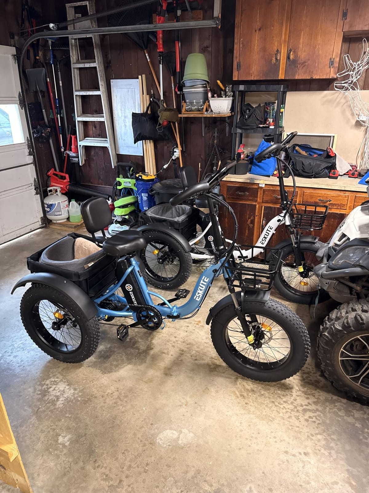 ESKUTE T300Pro Electric Trike for Adults,998.4Wh Long-Range Battery, 1200W Peak Motor, 20
