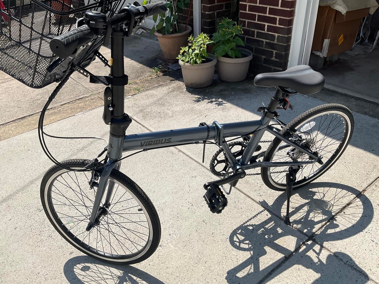 VIRIBUS Folding Bike, Lightweight Foldable Bicycle for Adults 20 inch customer photo 2