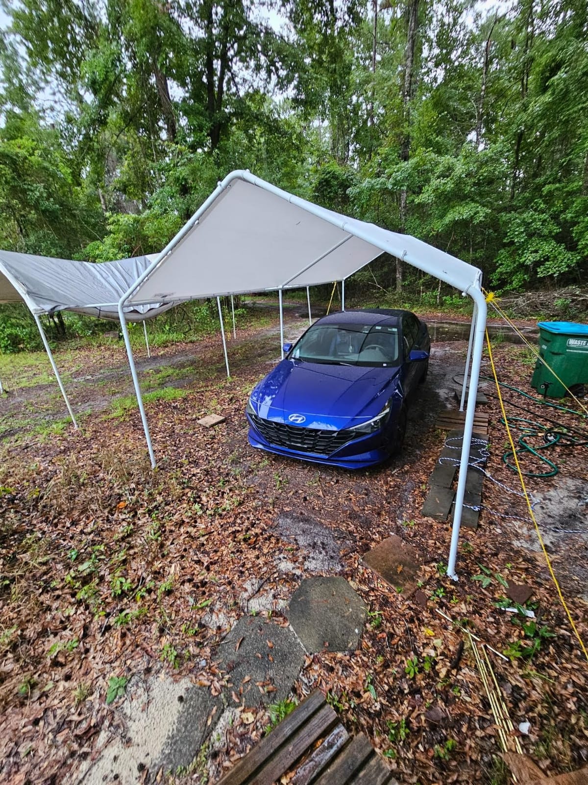 Quictent 20x20 FT Heavy-Duty 2-Car Metal Carport with Side Panels, Fully Enclosed Outdoor Garage Canopy, Easy-Assembly Pre-drilled Holes Steel Shelter for Cars, Boats & Farm Equipment customer photo 1