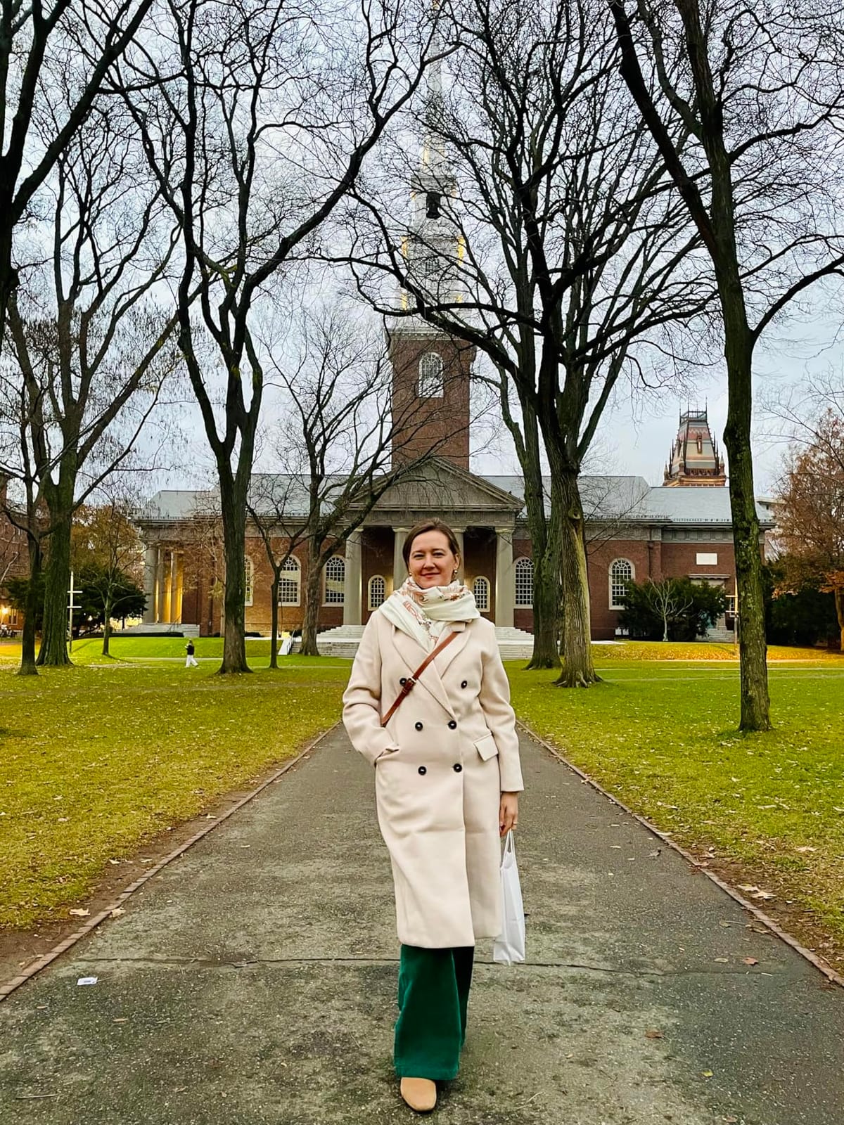 IDEALSANXUN Womens Long Wool Coats Fall Winter Double Breasted Trench Coat Peacoat customer photo 1