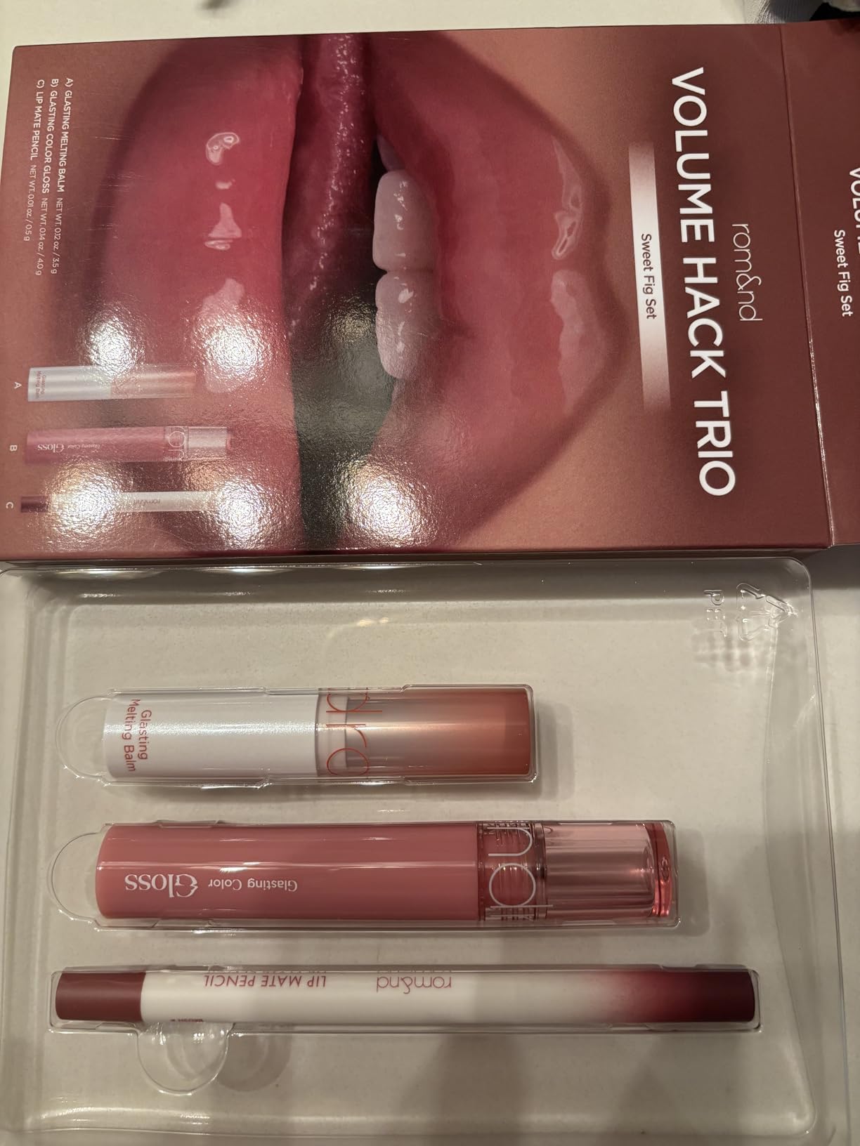 rom&nd Volume Hack Trio | 3 Step Plumping Lip Kit | Sweet Fig Set customer photo 1