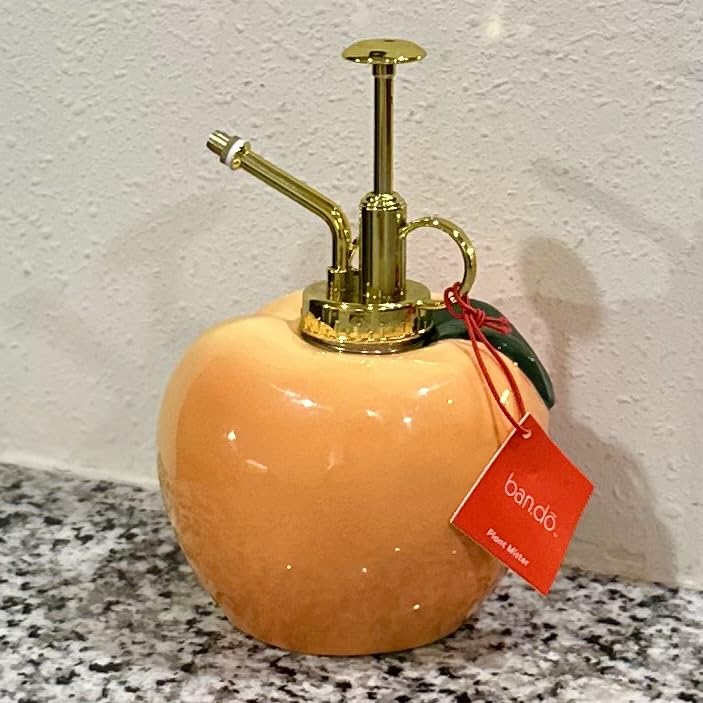 ban.do Fruit-Shaped Plant Mister, Peach | Fruit Theme Indoor Plant Accessories, Ceramic Watering Can Spray Bottle with Plastic Mist Spritzer Nozzle customer photo 1