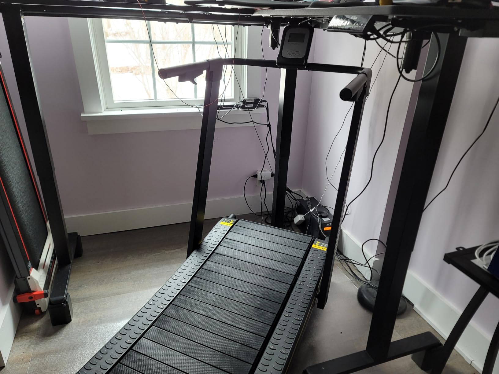 Curved Treadmill, Non-Electric and Foldable for Home Running 350LBS | Manual Self-Propelled Curved Treadmill with LED Display, Non-Slip Rubber Track, No Assembly Required and Space-Saving customer photo 2