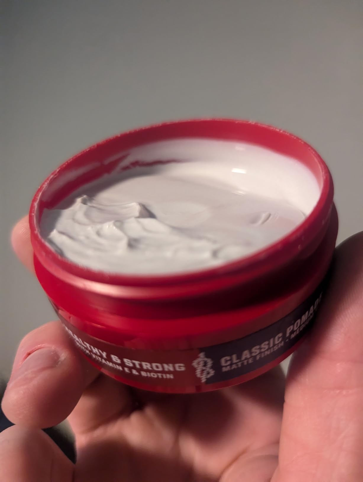 Old Spice Mens Hair Pomade, Healthy & Strong with Vitamin E & Biotin, Mens Hair Styling Pomade, Medium Hold, Matte Finish, 2.22 oz customer photo 1