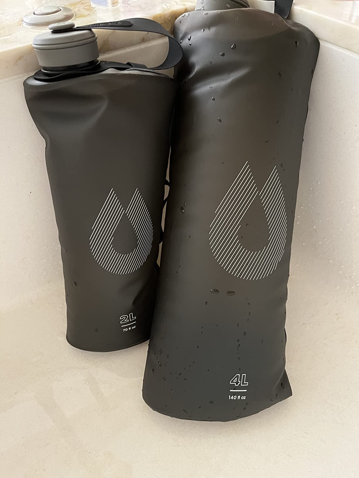 HydraPak Seeker Collapsible Camping Water Storage (4L, Sage Green) customer photo 2
