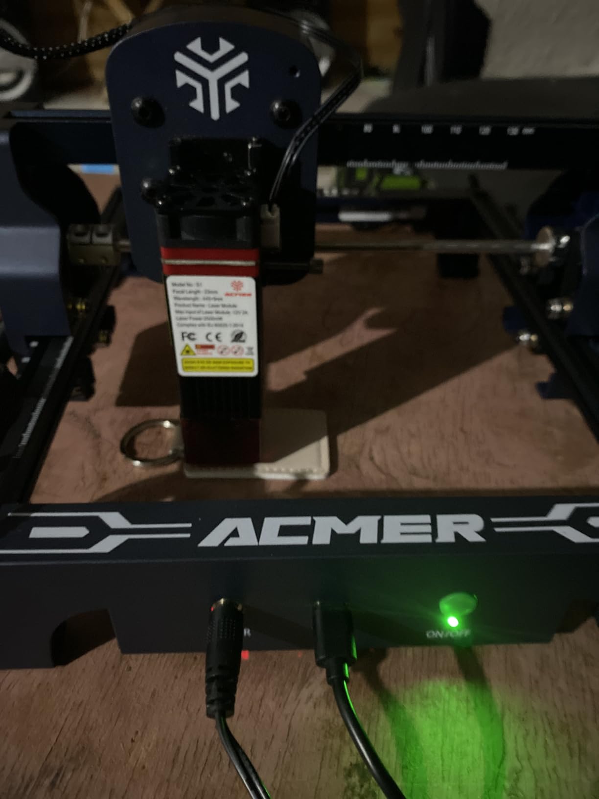 Acmer S2 20W Laser Engraver, Diode Lazer Machine with 25L Air Assist customer photo 2